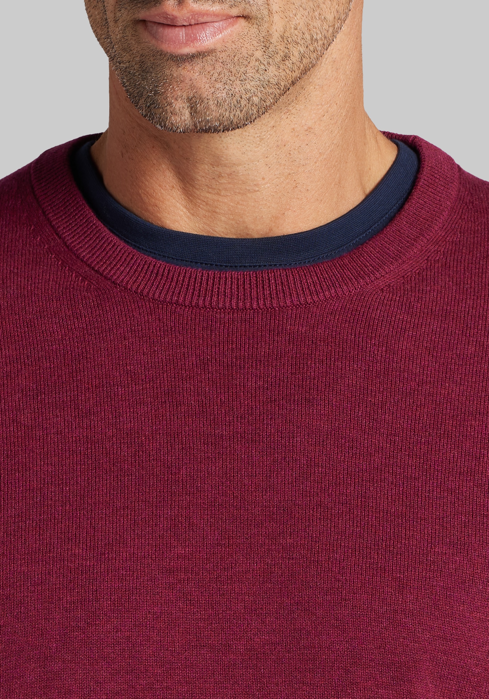 Jos. A. Bank Tailored Fit Pima Cotton Crew Neck Sweater