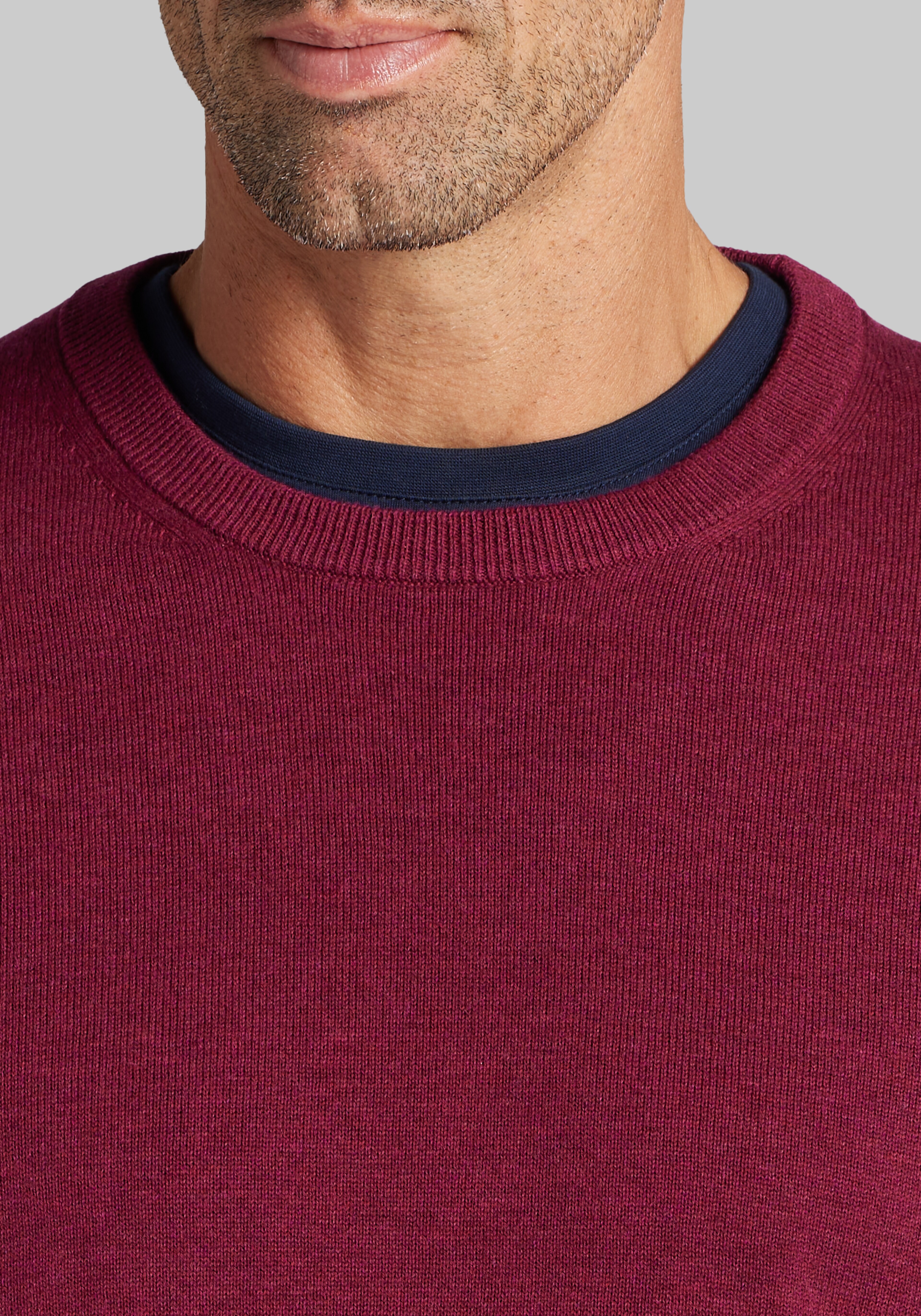 Jos. A. Bank Tailored Fit Pima Cotton Crew Neck Sweater