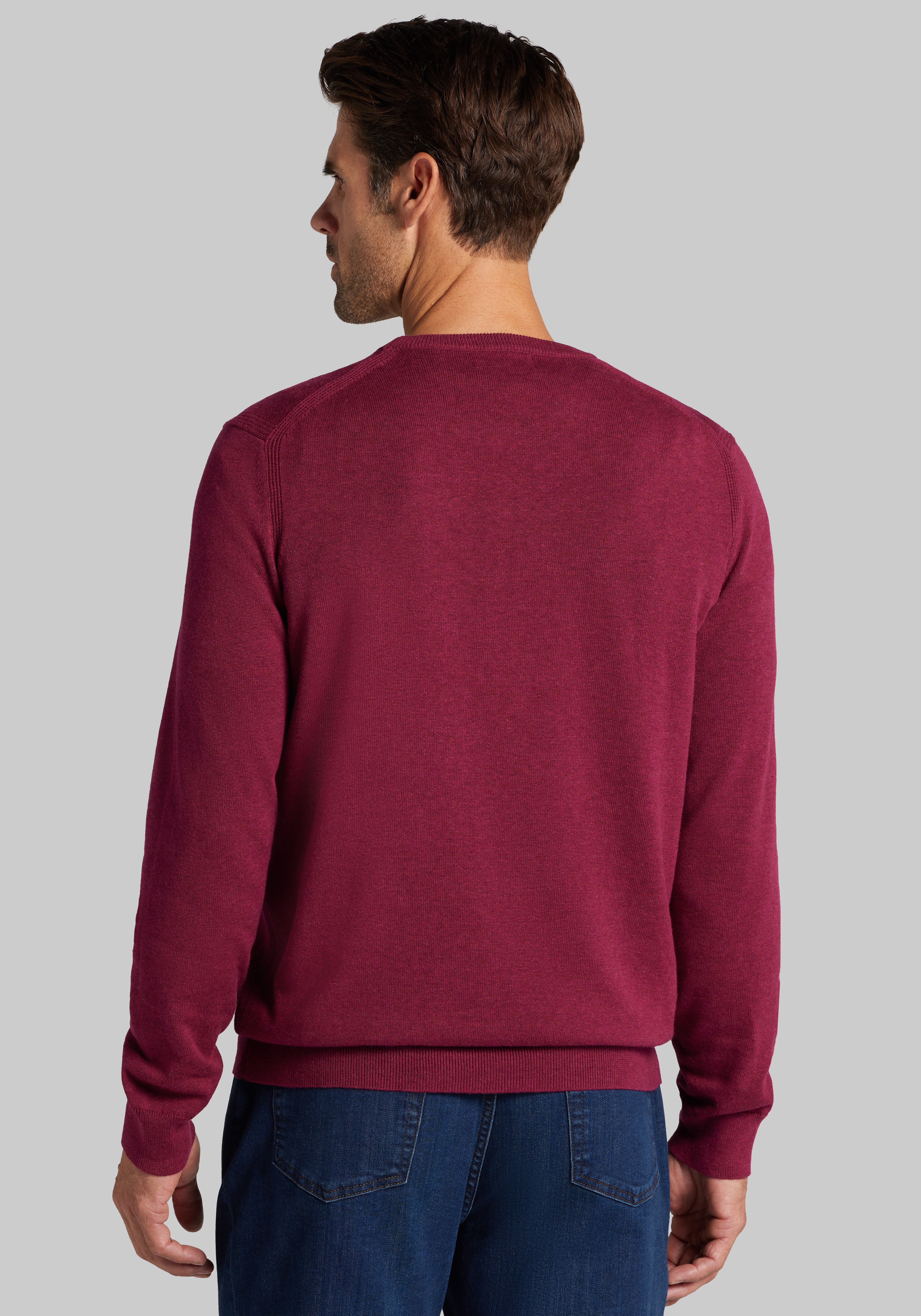 Jos. A. Bank Tailored Fit Pima Cotton Crew Neck Sweater
