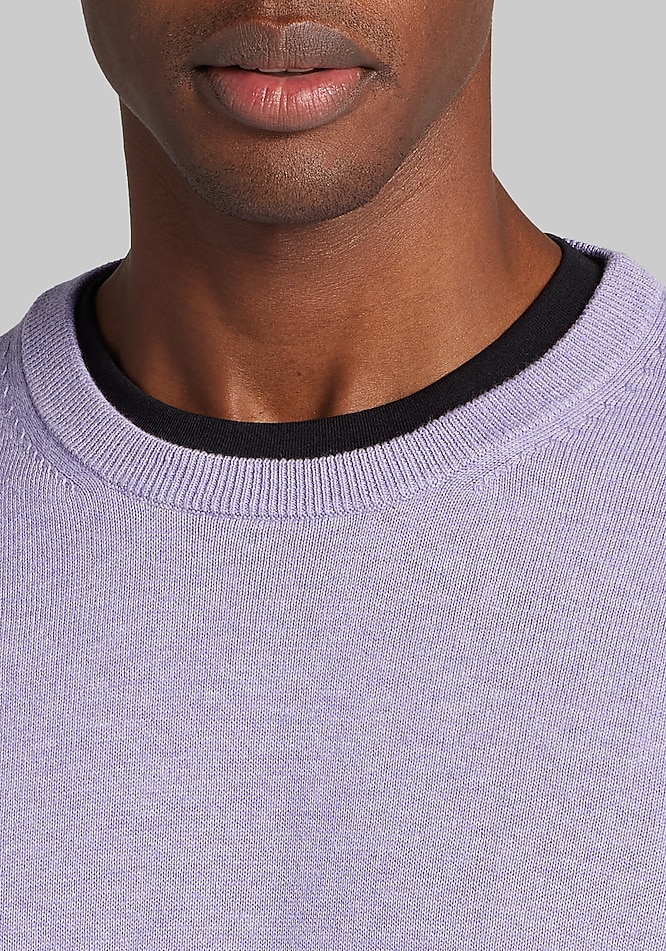 Jos. A. Bank Tailored Fit Pima Cotton Crew Neck Sweater - Jos. A