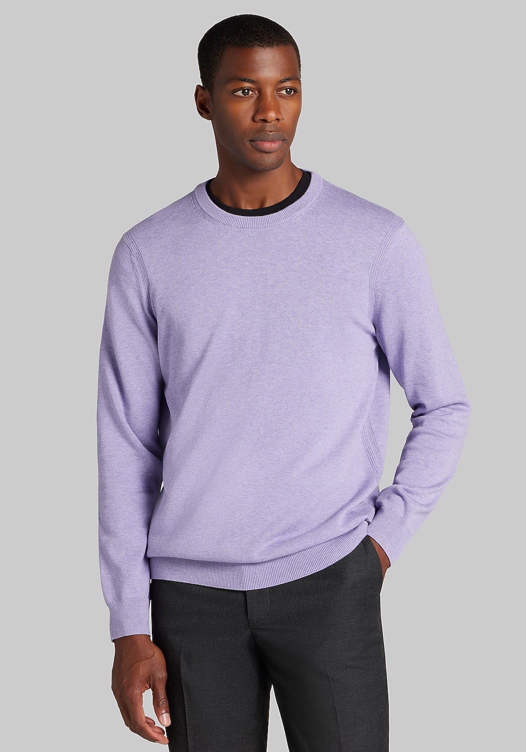 Jos. A. Bank Tailored Fit Pima Cotton Crew Neck Sweater