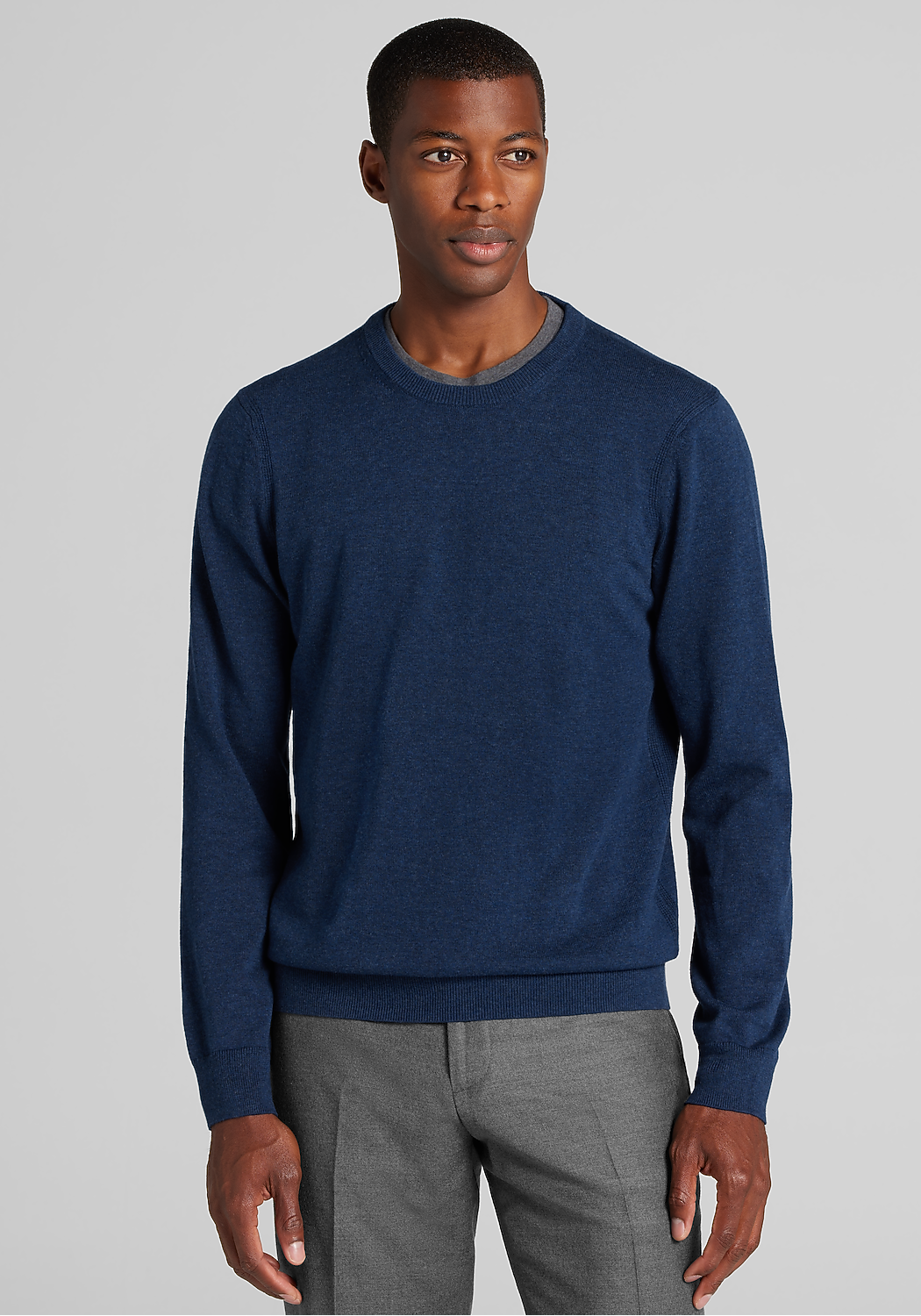 Jos. A. Bank Tailored Fit Pima Cotton Crew Neck Sweater