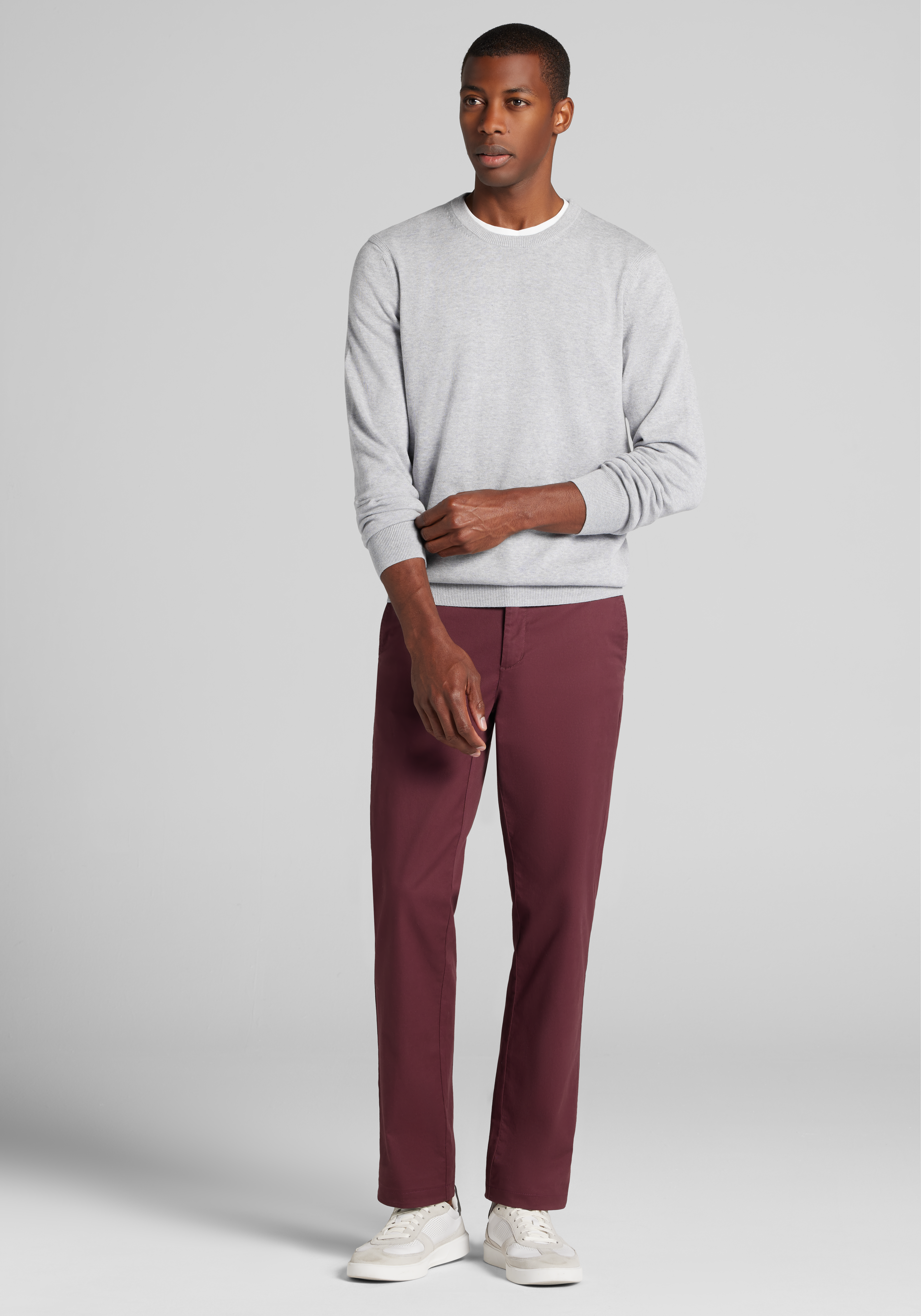 Jos. A. Bank Tailored Fit Pima Crew Neck Sweater