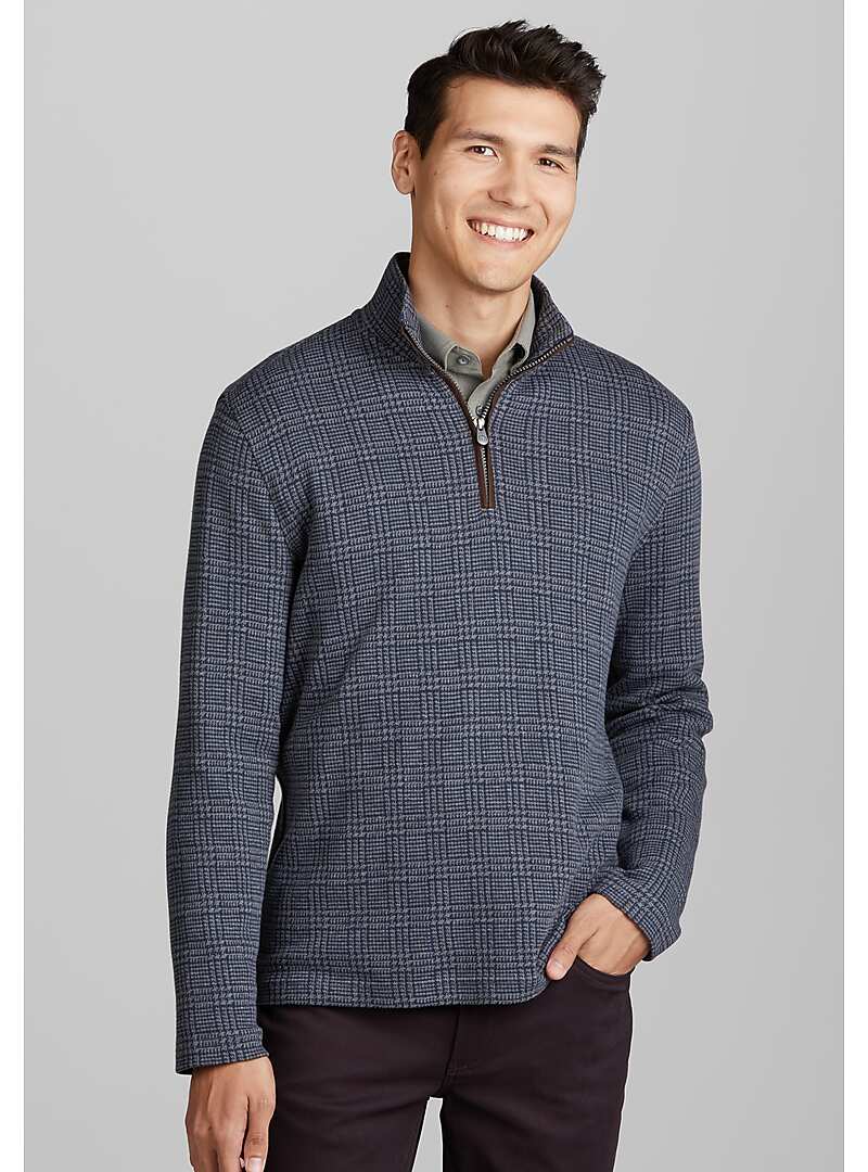 Jos. A. Bank Men's Reserve Collection Traditional Fit 1/4 Zip Mock Neck Sweater (various sizes)