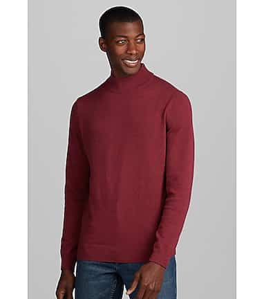 Traveler Collection Tailored Fit Pima Cotton Mock Neck Sweater - Big & Tall  CLEARANCE - All Clearance | Jos A Bank