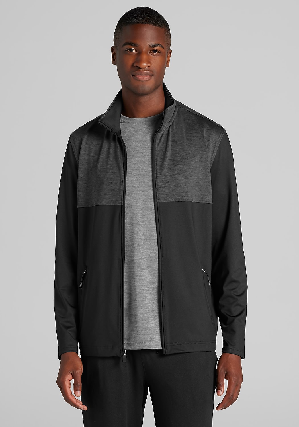 Traveler&reg; Collection Tailored Fit Colorblock Performance Tech Jacket