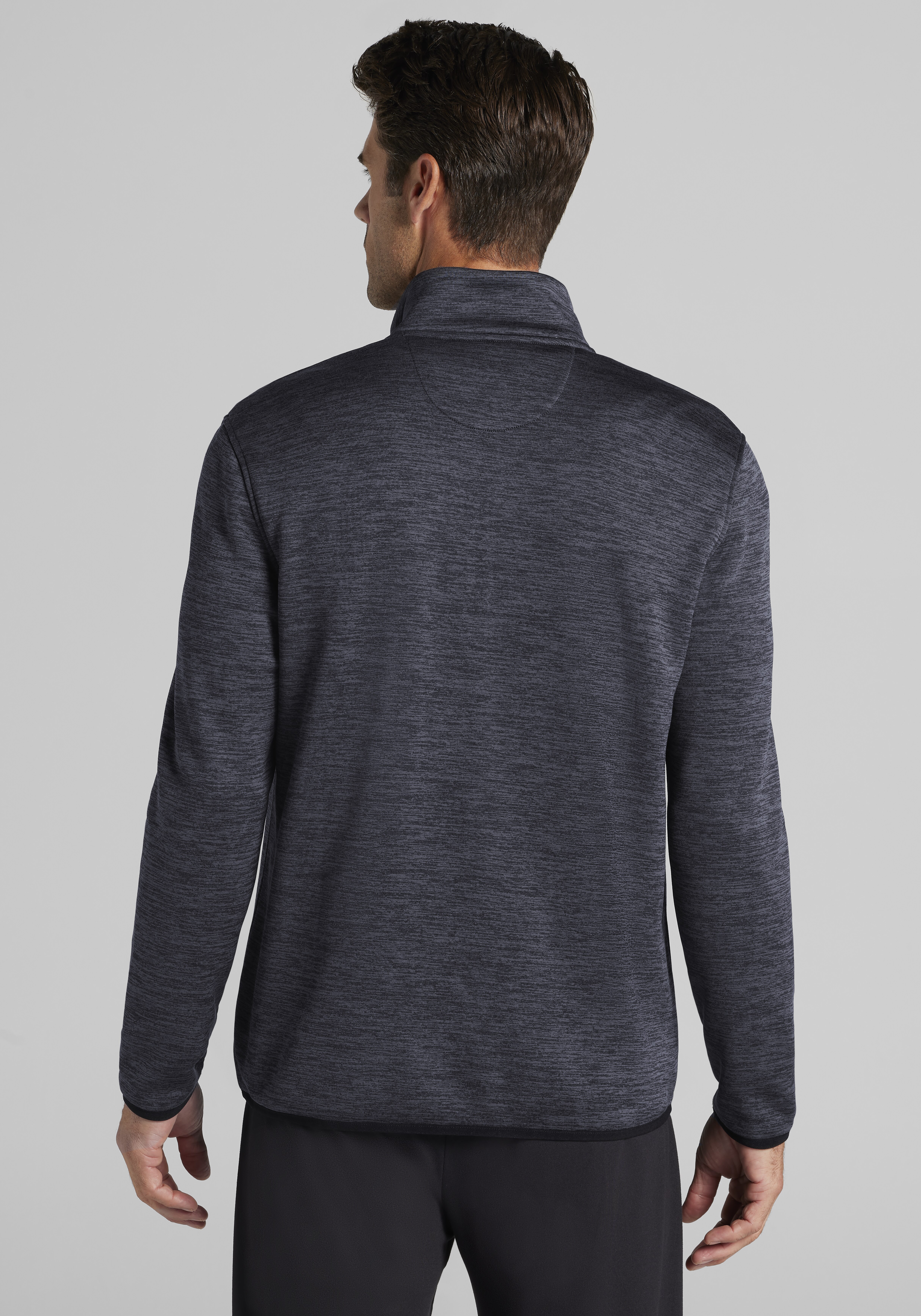 Traveler® Performance Tailored Fit Heathered Fleece Full Zip Jacket CLEARANCE