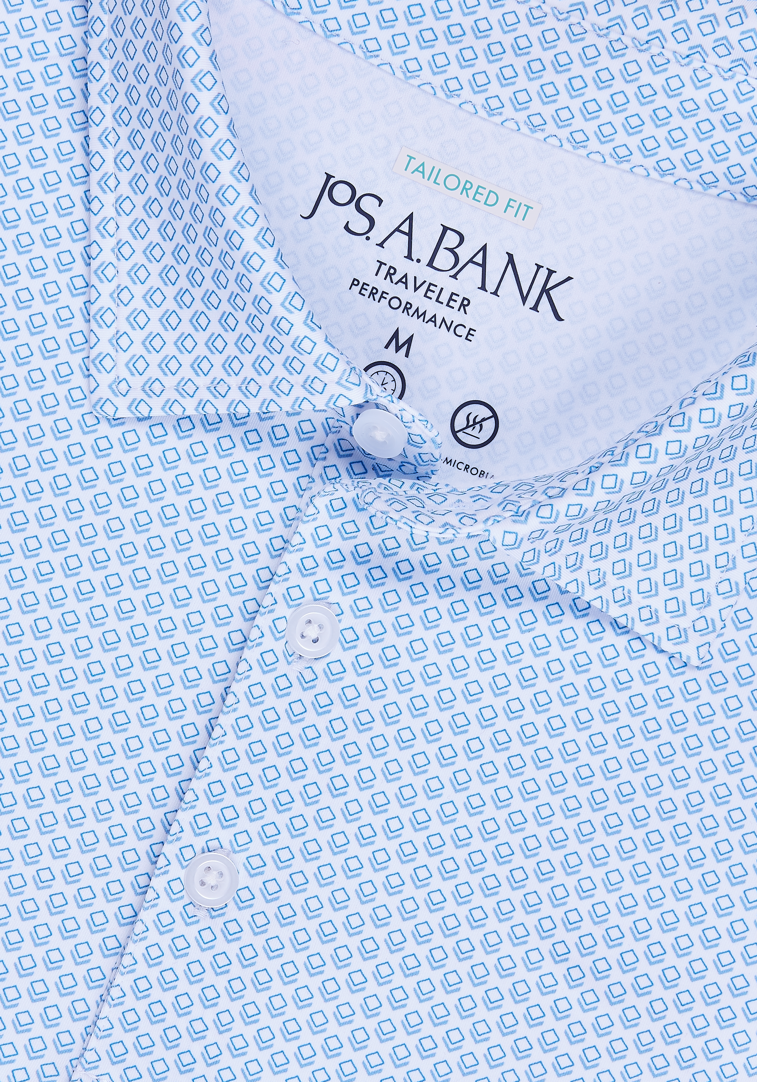 Traveler® Collection Tailored Fit Square Performance Polo - Big & Tall CLEARANCE