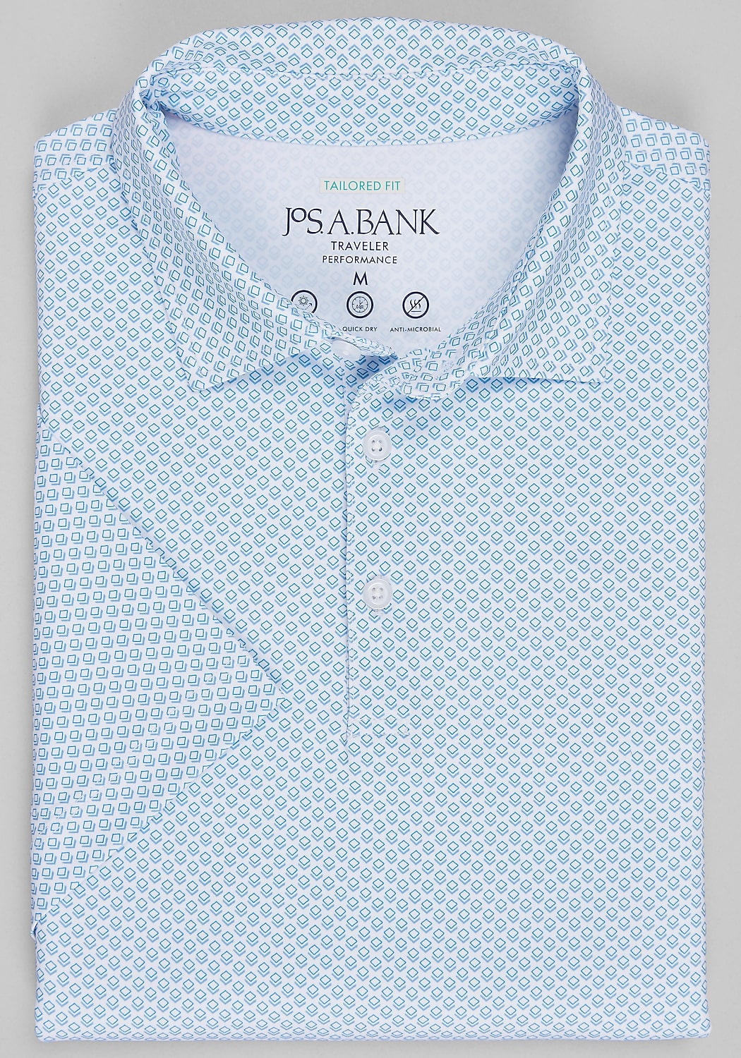 Traveler&reg; Collection Tailored Fit Square Performance Polo