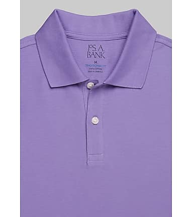 Jos. A. Bank Traditional Fit Solid Pique Polo Big Tall