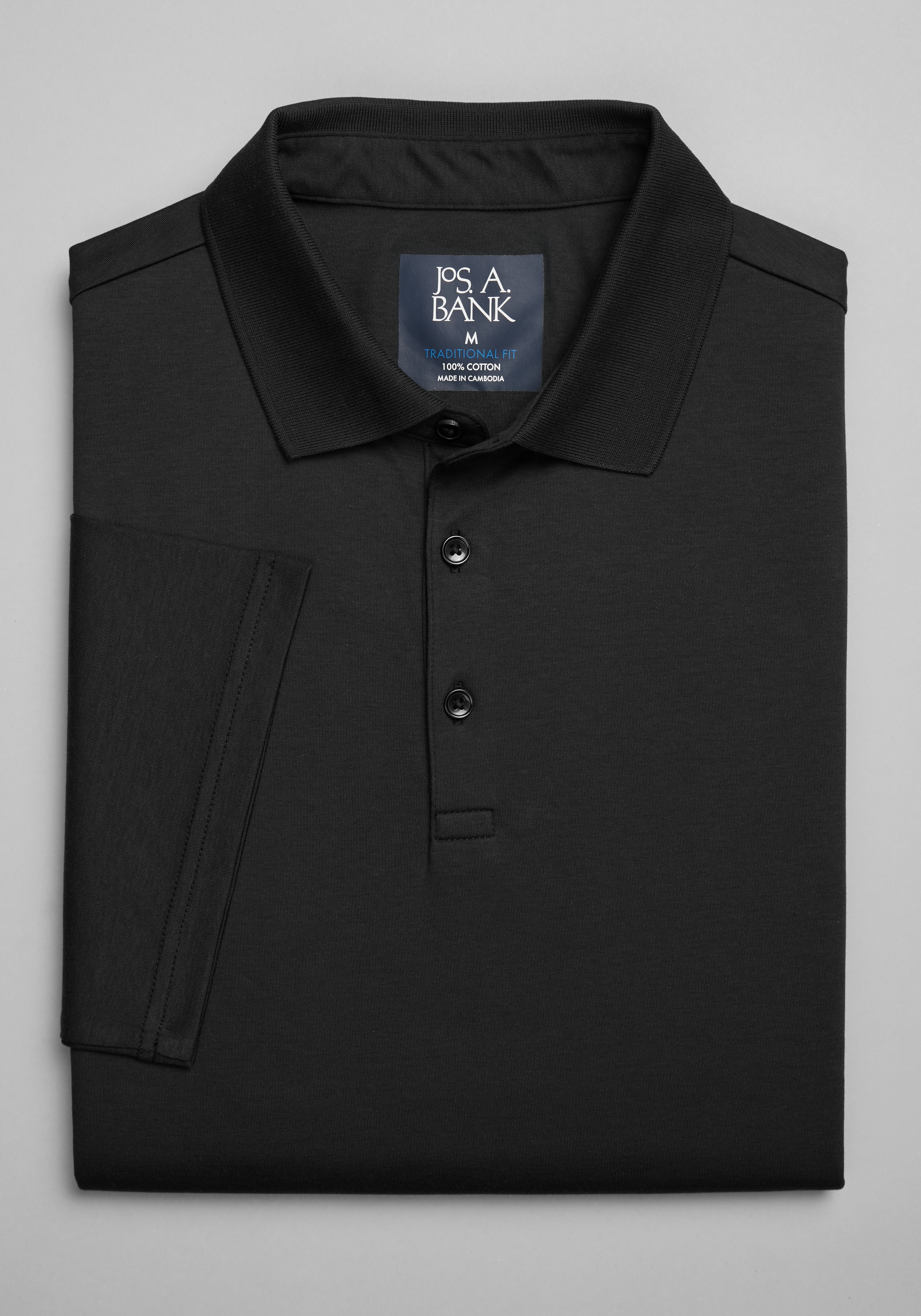 Men's CLEARANCE, Jos. A. Bank Comfort Stretch Traditional Fit Interlock Polo CLEARANCE - Jos A Bank