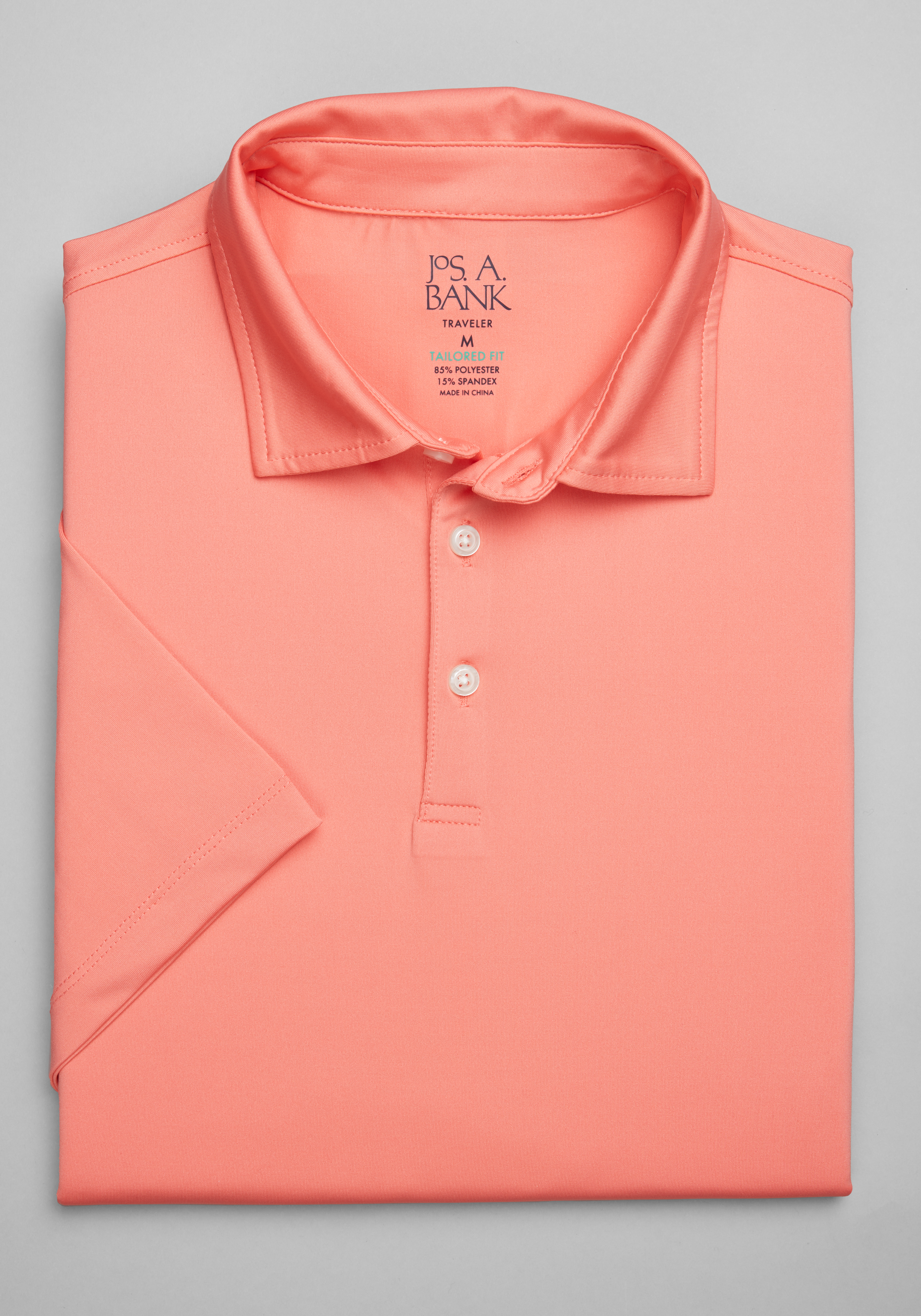 Traveler Performance Tailored Fit Fish Print Golf Polo - Memorial Day  Outfits and Apparel, Jos. A. Bank