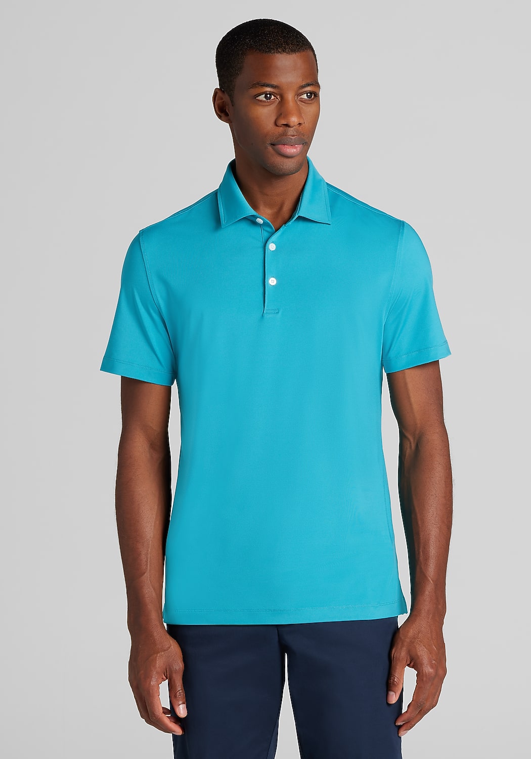 Traveler&reg; Collection Tailored Fit Solid Performance Polo