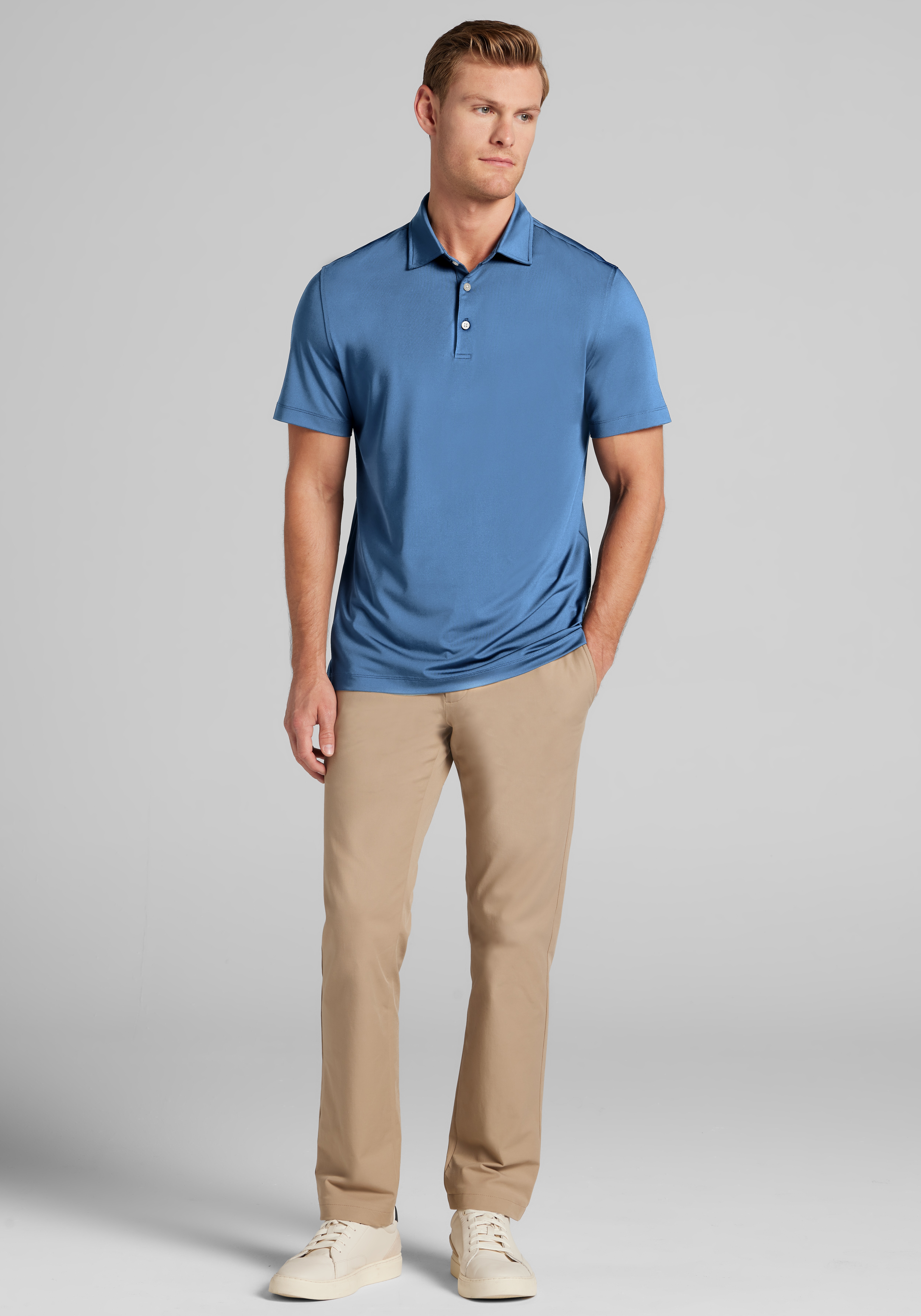 Traveler® Collection Tailored Fit Performance Short Sleeve Polo