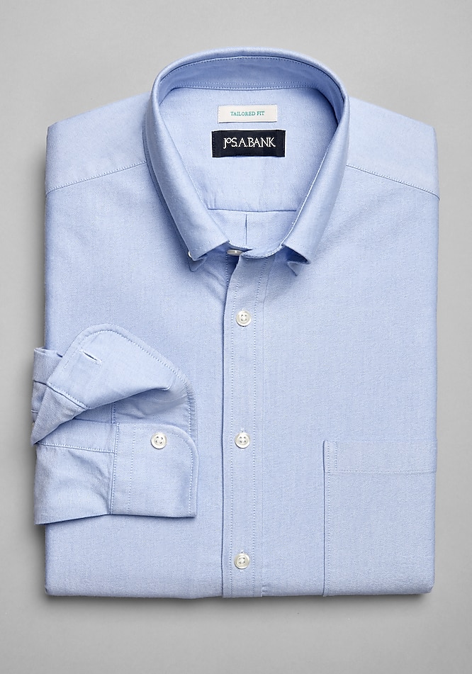 Bank Tailored Fit Button-Down Collar Oxford Sportshirt