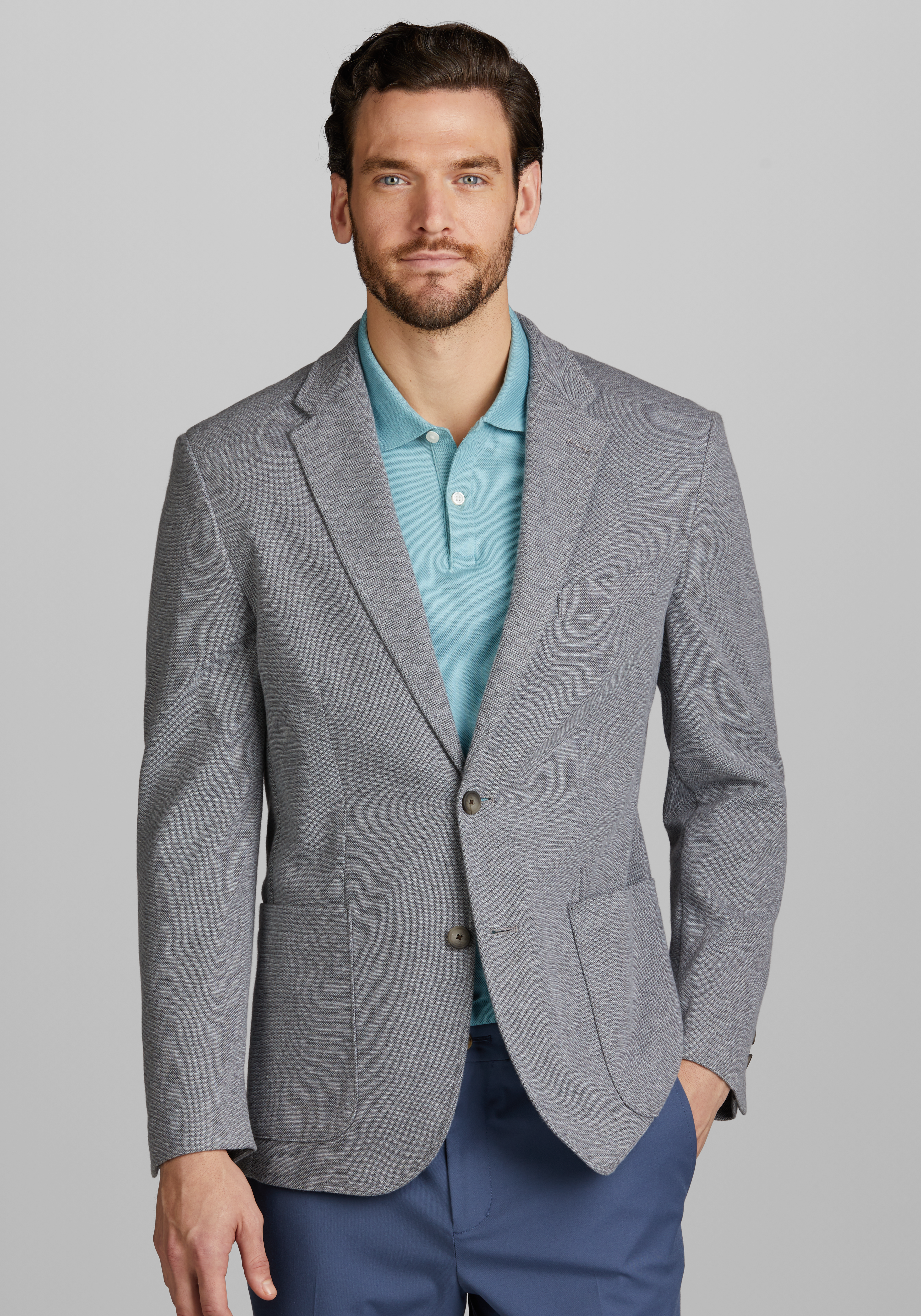 Men's CLEARANCE, Jos. A. Bank Traditional Fit Pique Knit Jacket - Big & Tall CLEARANCE - Jos A Bank