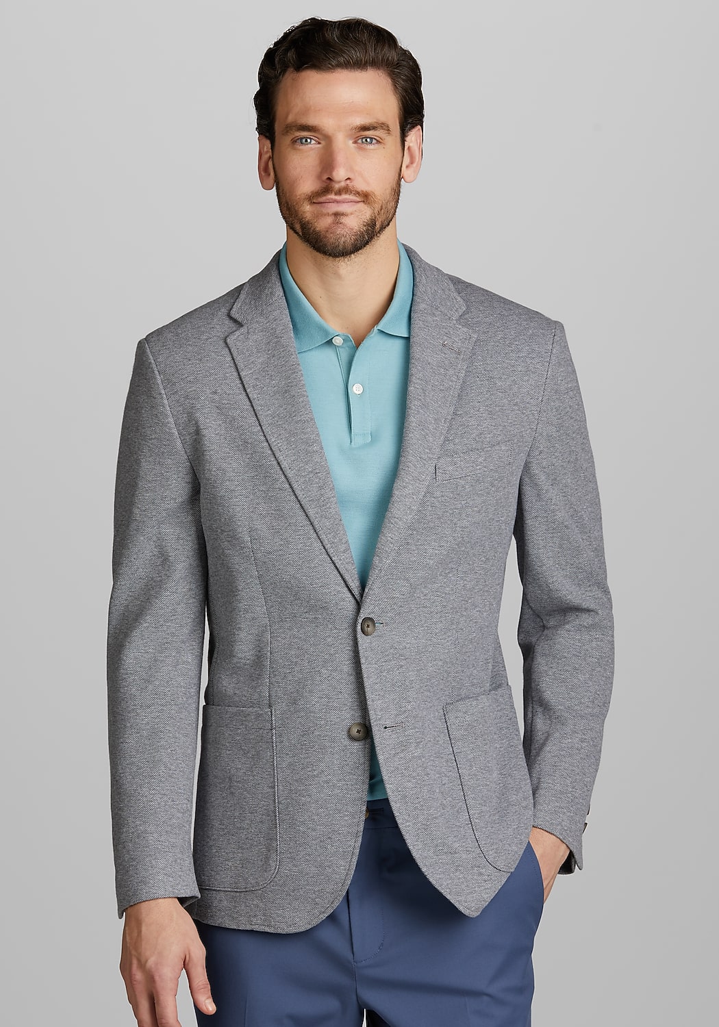 Jos. A. Bank Tailored Fit Pique Knit Jacket CLEARANCE