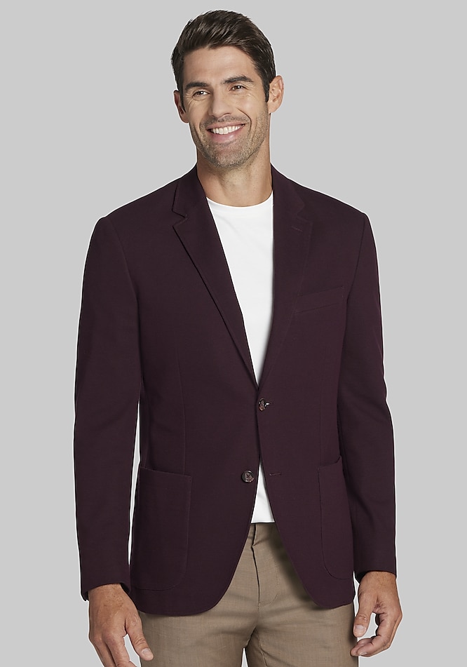 Bank Tailored Fit Pique Knit Jacket CLEARANCE All