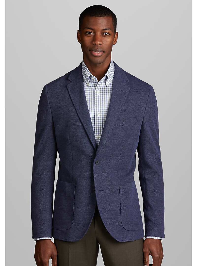 Jos A Bank Tailored Fit Pique Knit Jacket Big Tall All Big