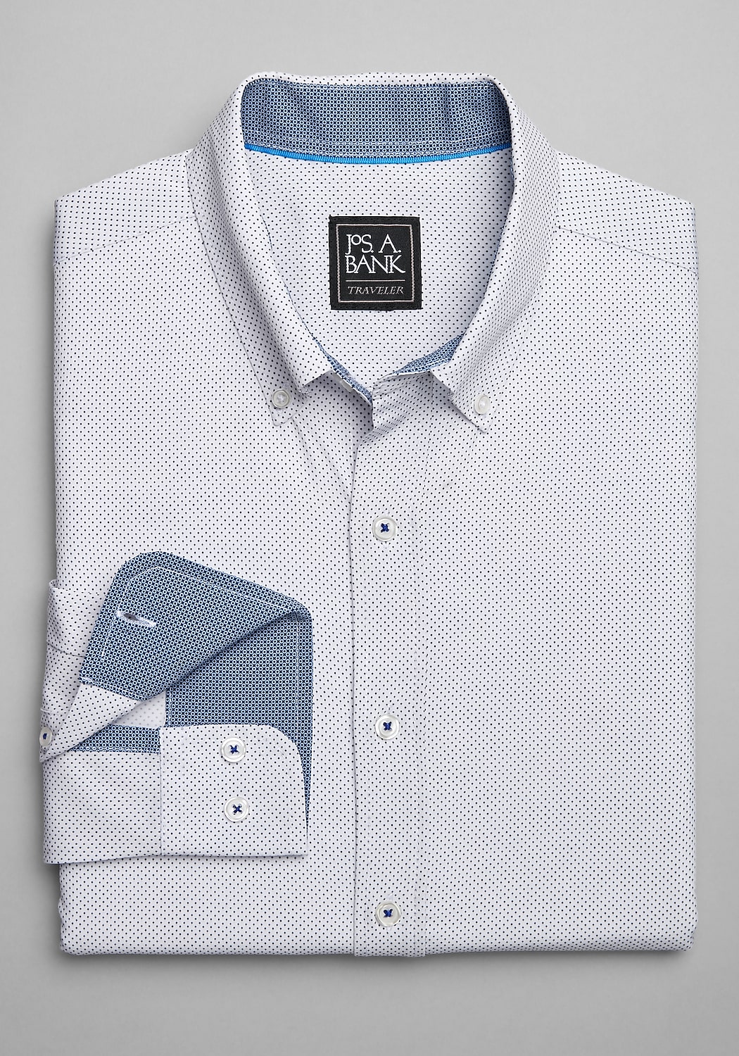 Traveler Performance 4 Way Stretch Long Sleeve Sportshirt - Big & Tall CLEARANCE