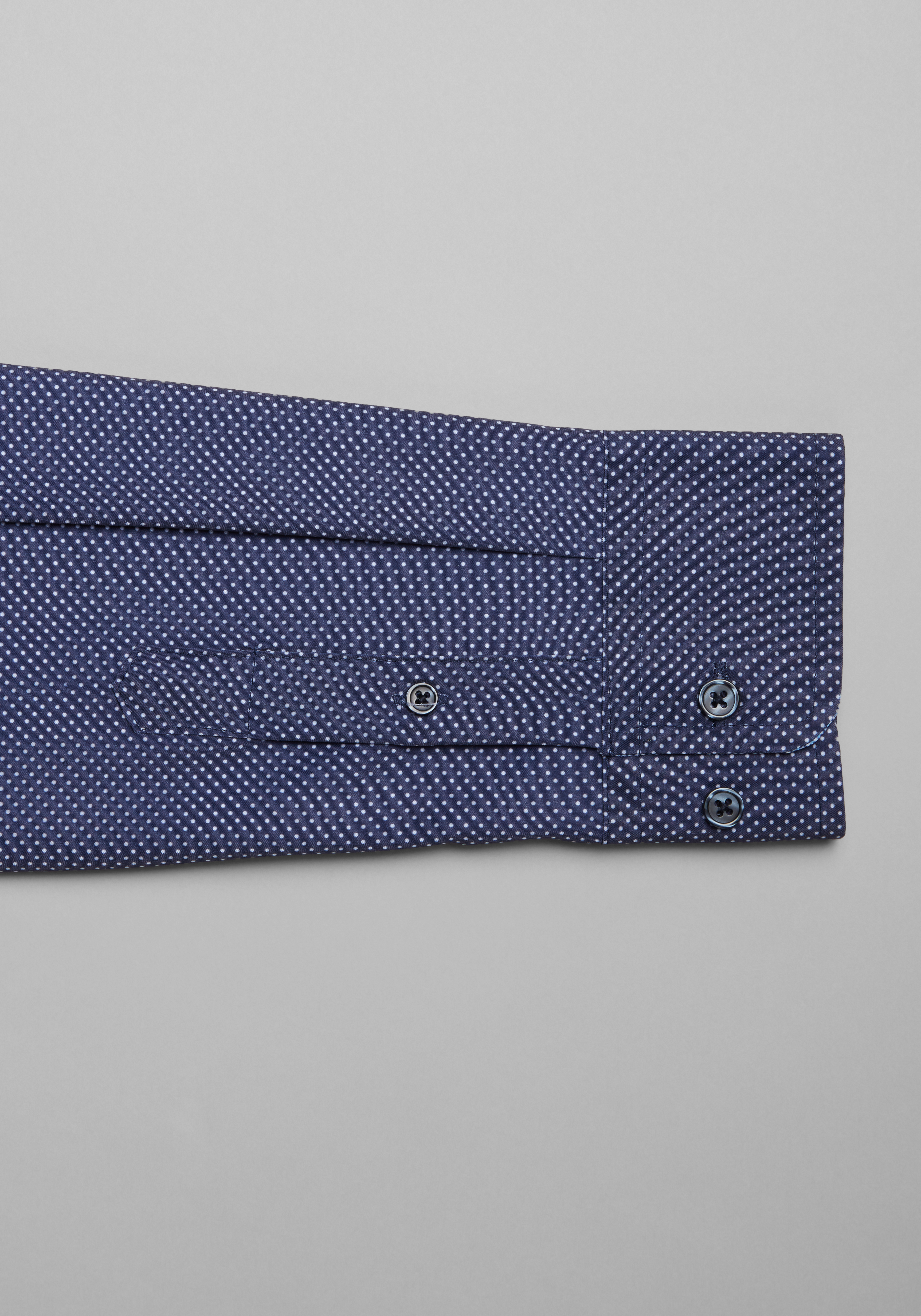 Traveler® Collection Tailored Fit Four-Way Stretch Button-Down Collar Dot Print Sportshirt CLEARANCE