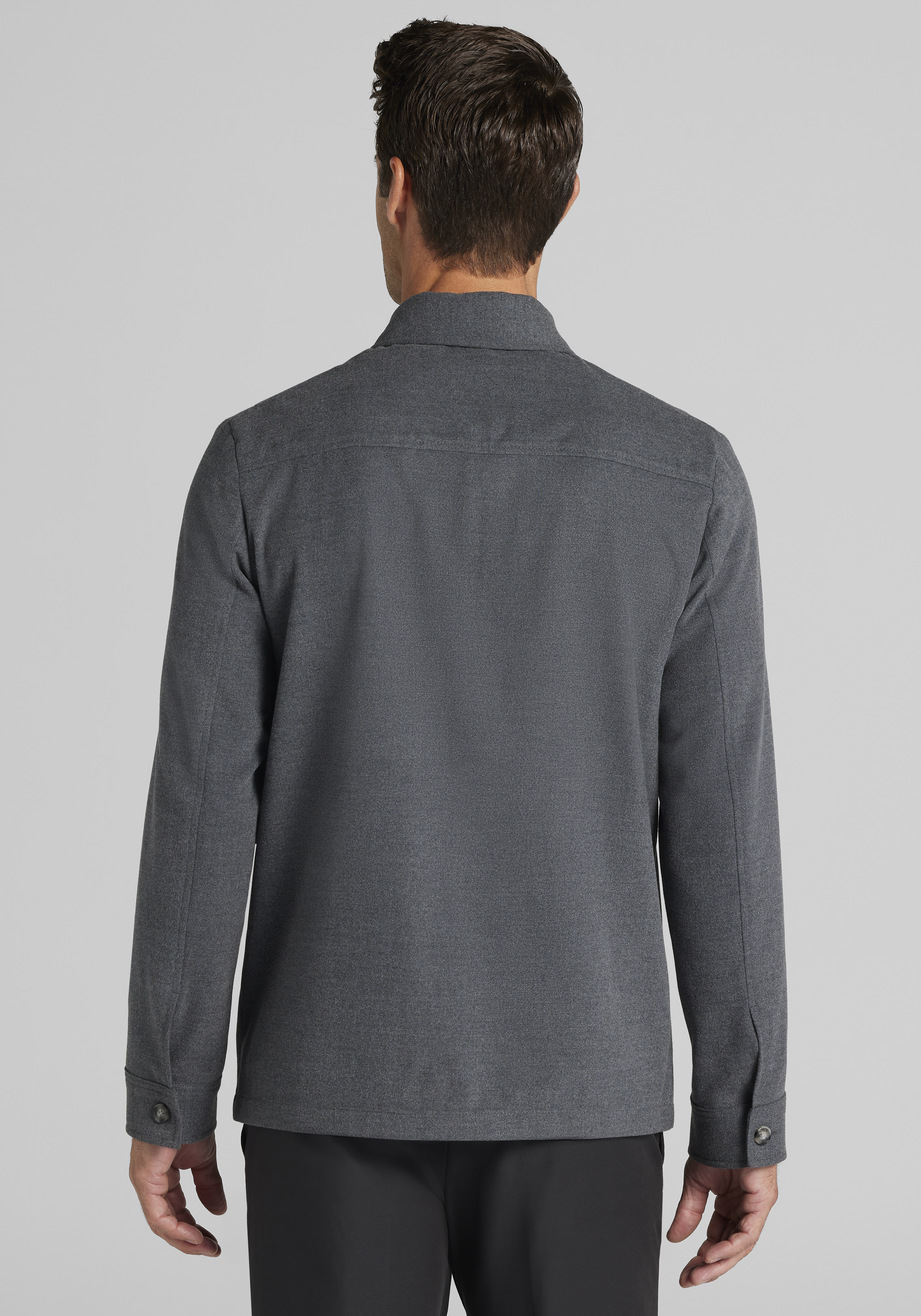 Jos. A. Bank Tailored Fit Tech Flannel Moleskin Shirt Jacket CLEARANCE