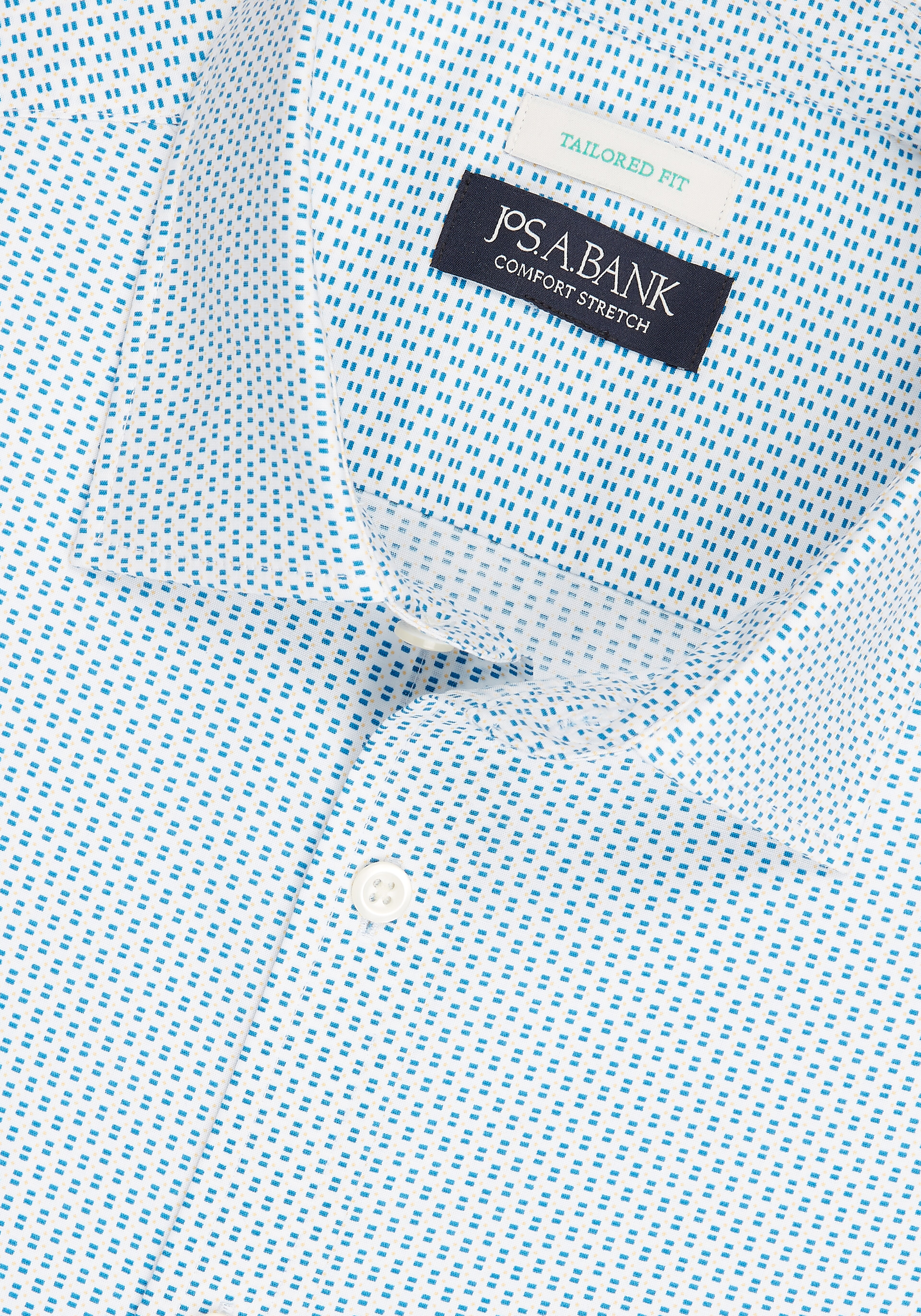 Jos. A. Bank Tailored Fit Stacked Boxes Sportshirt CLEARANCE