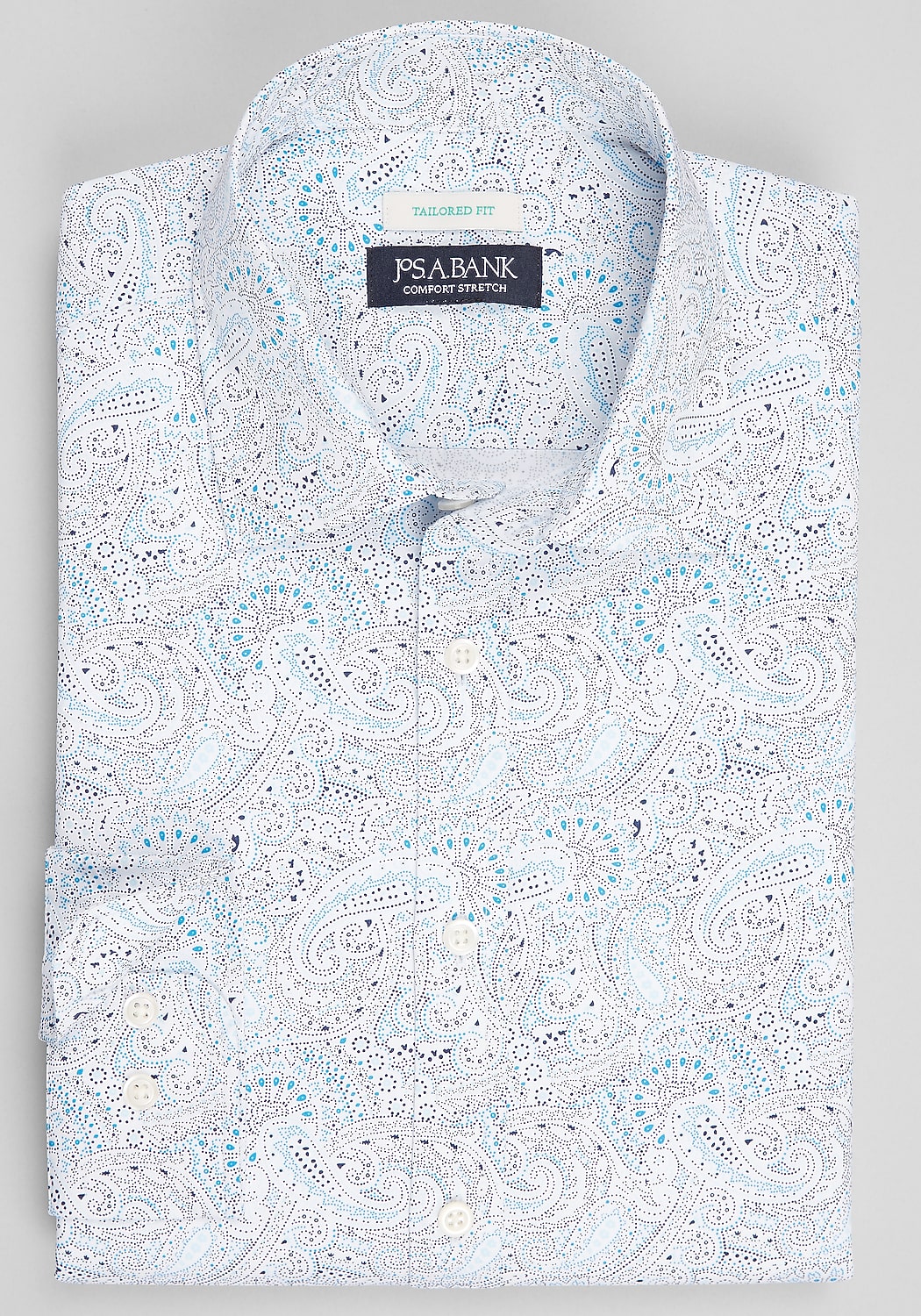 Jos. A. Bank Tailored Fit Paisley Sportshirt