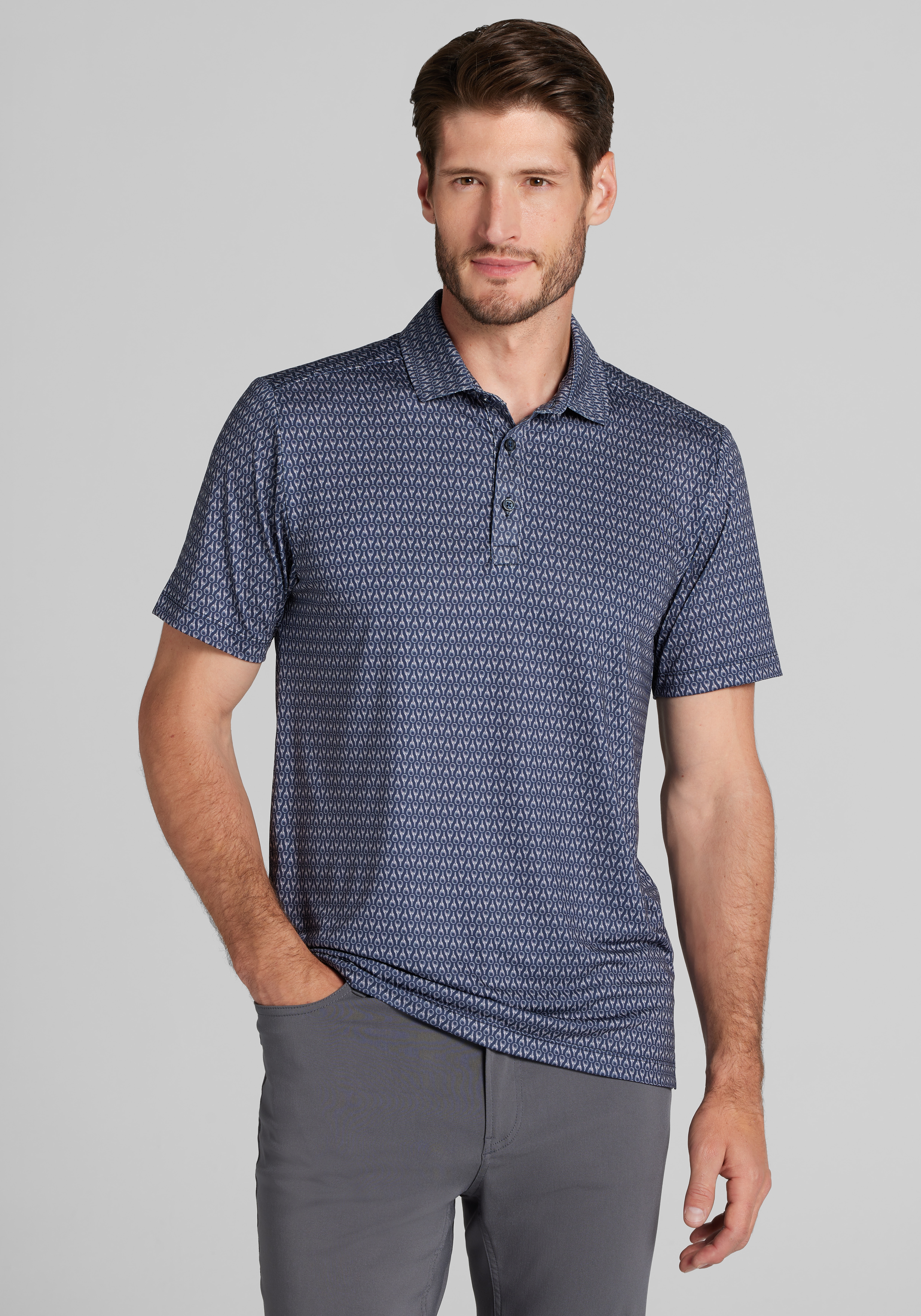 Traveler® Collection Tailored Fit Golf Balls Polo Shirt