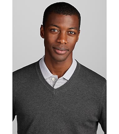 Joseph abboud v outlet neck sweater