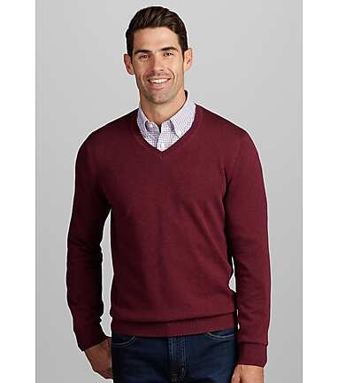 Jos a bank 2025 pima cotton sweater