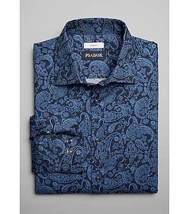 Big and tall paisley dress shirt on sale
