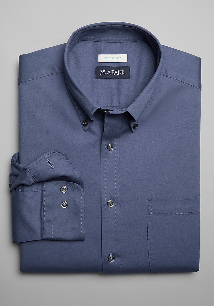 Jos. A. Bank Tailored Fit Twill Sportshirt