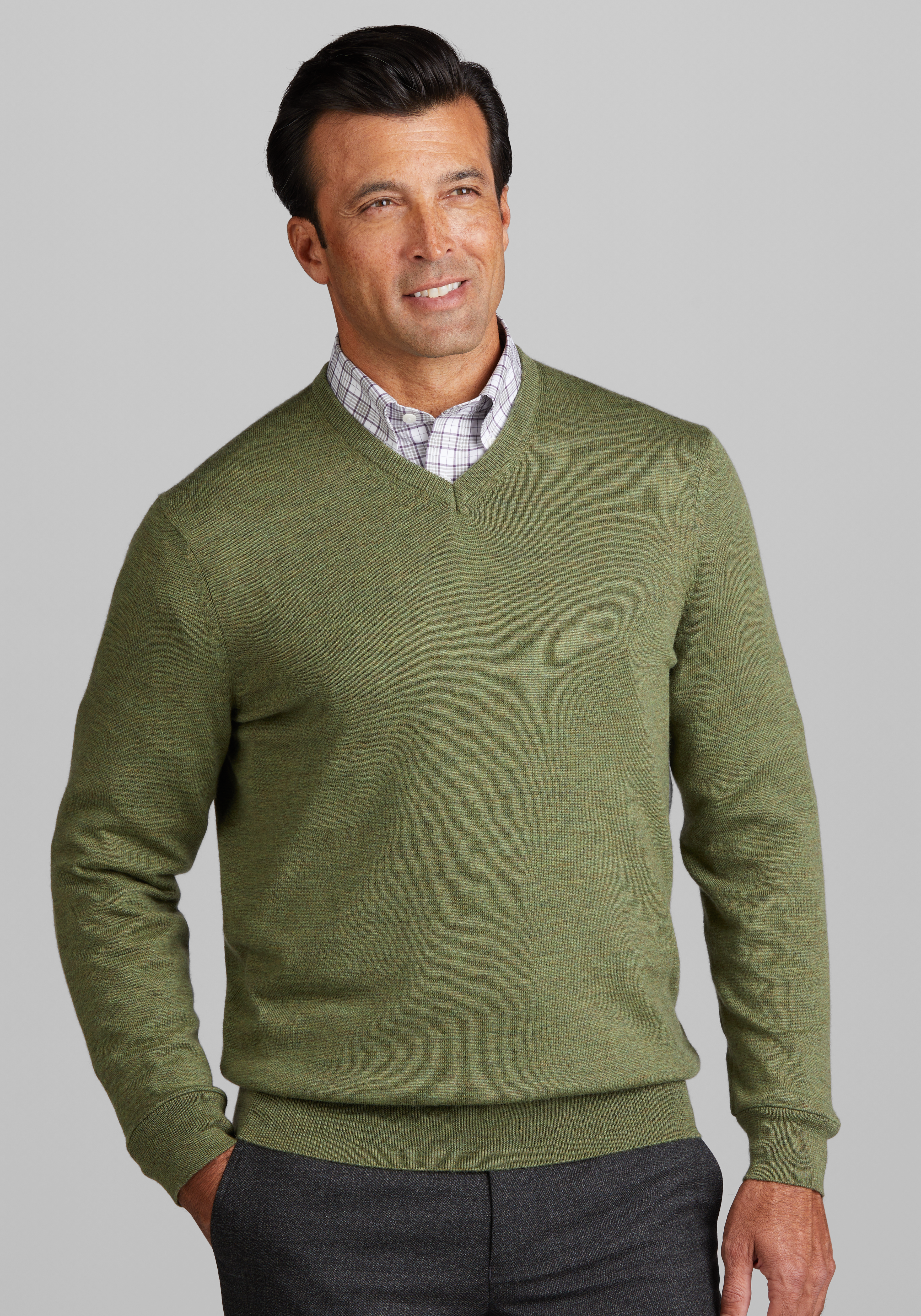 Men's V-Neck Sweaters, Big and Tall