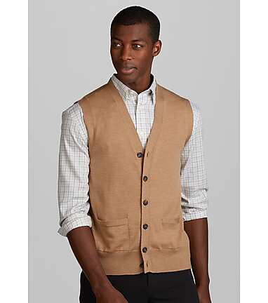 Mens sweater vest on sale clearance