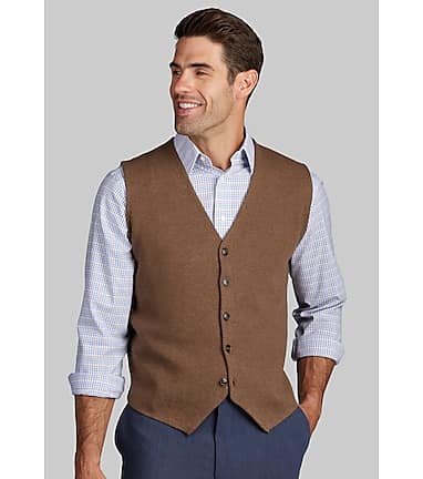 Jos. A. Bank Tailored Fit Buttoned Sweater Vest CLEARANCE All