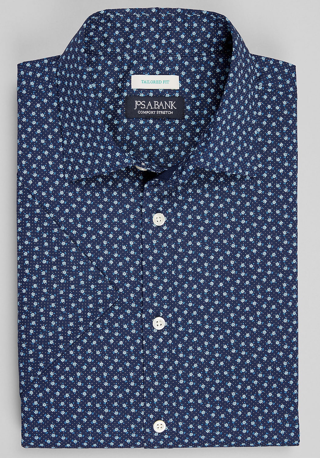 Jos. A. Bank Tailored Fit Daisy Dots Sportshirt