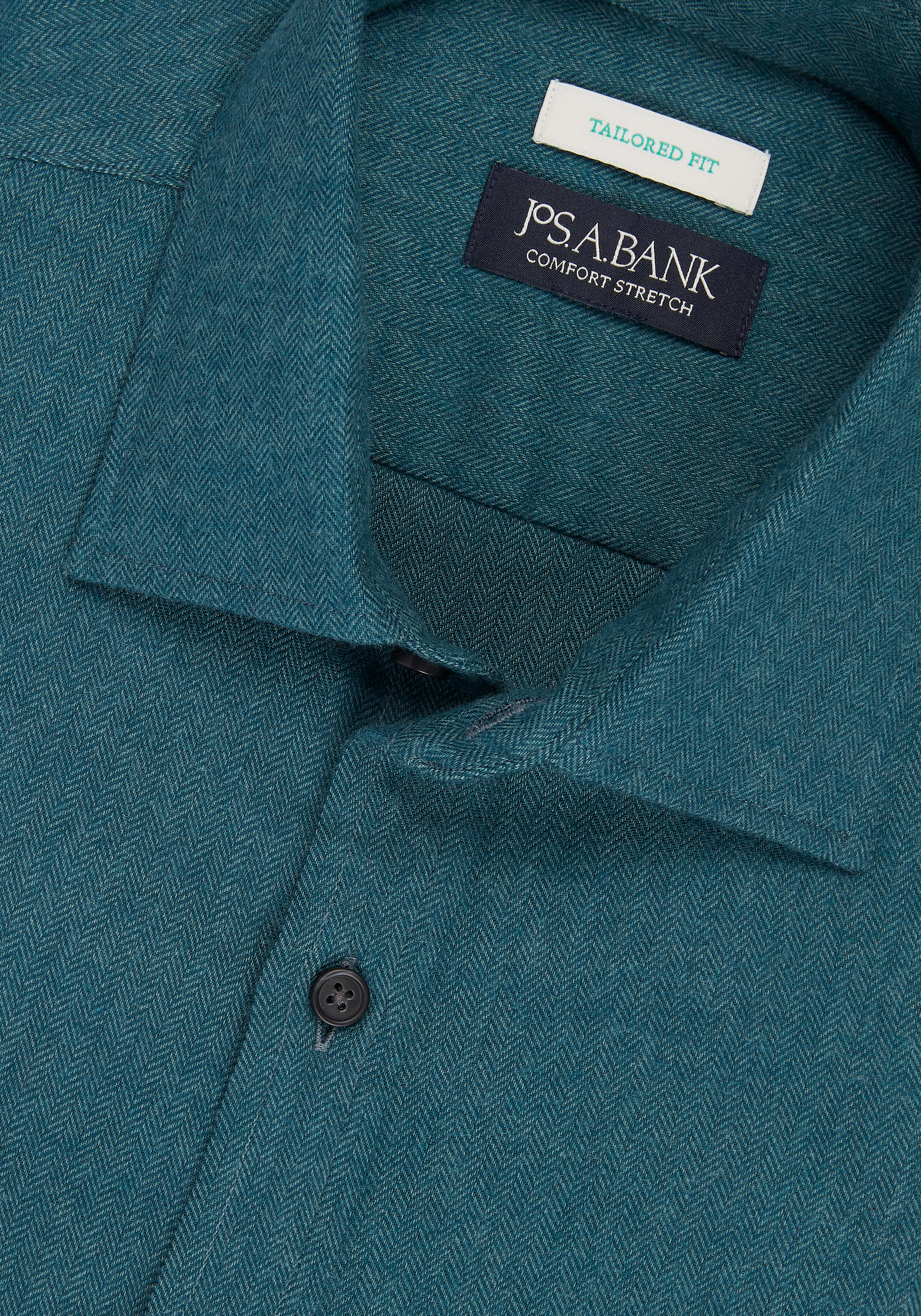 Jos. A. Bank Tailored Fit Herringbone Flannel Sportshirt CLEARANCE