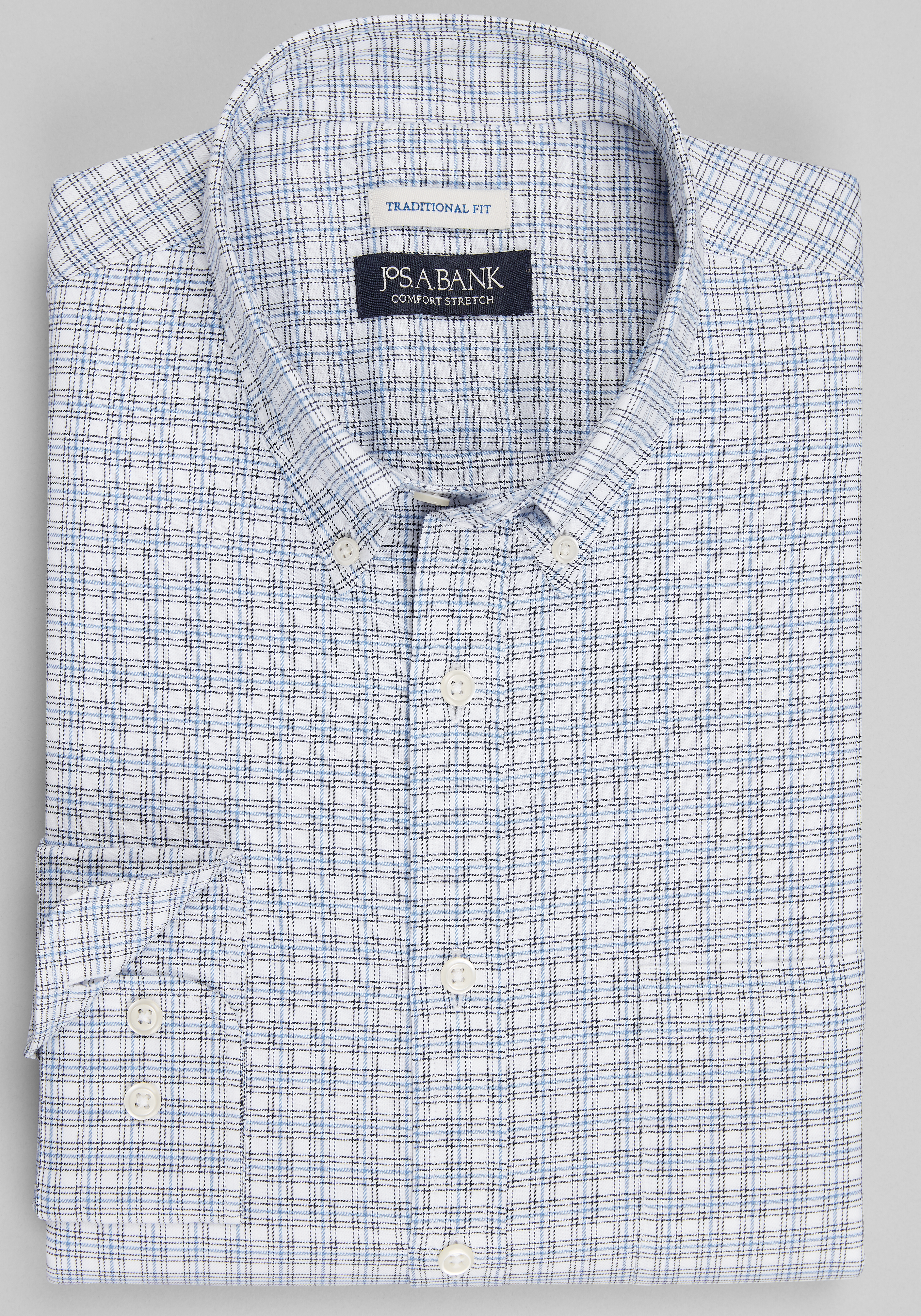 Men's New!, Jos. A. Bank Traditional Fit Check Sportshirt - Jos A Bank