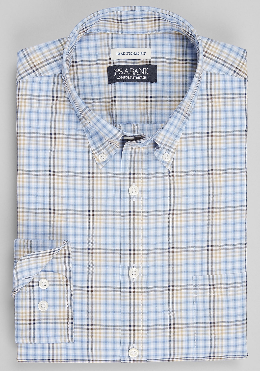 Jos. A. Bank Traditional Fit Ombre Check Sportshirt
