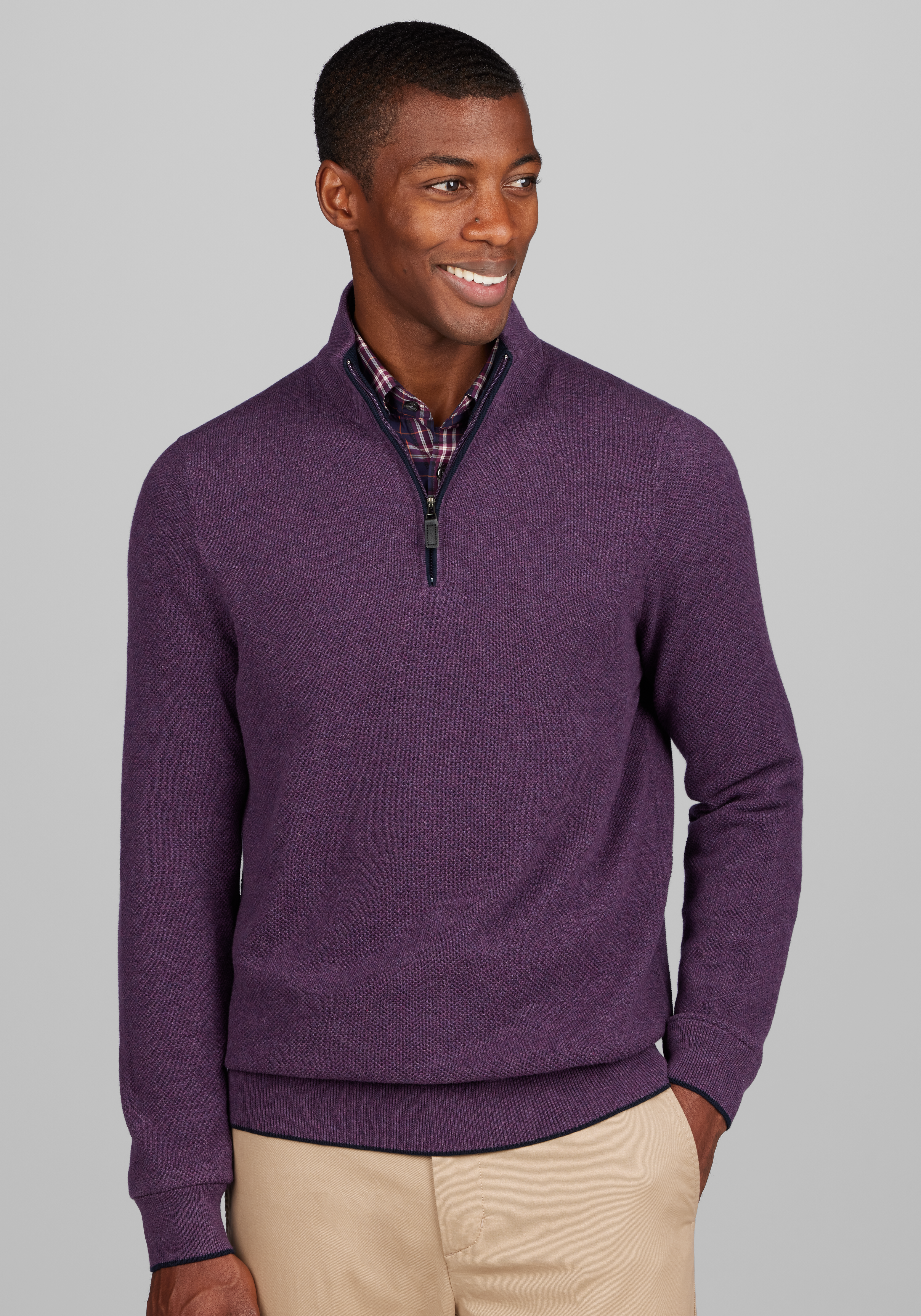 Mens quarter shop zip sweaters