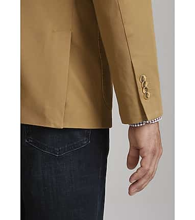 Jos. A. Bank Tailored Fit Cavalry Twill Jacket - Jos. A. Bank Sportcoats