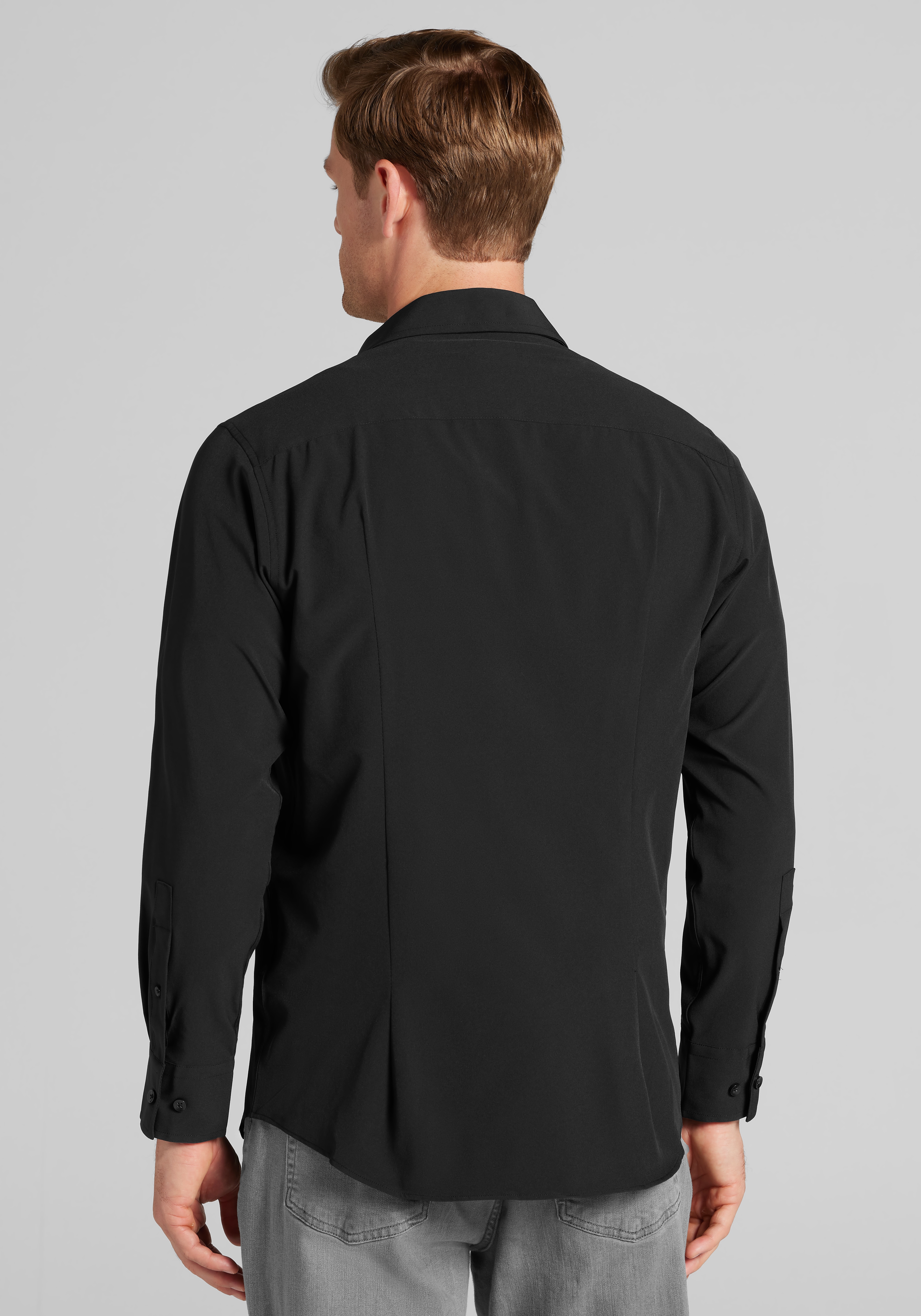 Traveler® Collection COOLMOTION Tailored Fit 4-Way Stretch Button Up Shirt
