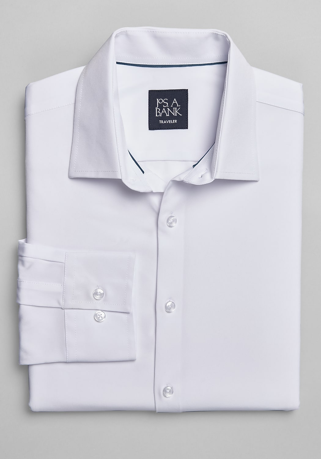 Traveler&reg; COOL<i>MOTION</i> Tailored Fit 4 Way Stretch Long Sleeve Button Up Shirt