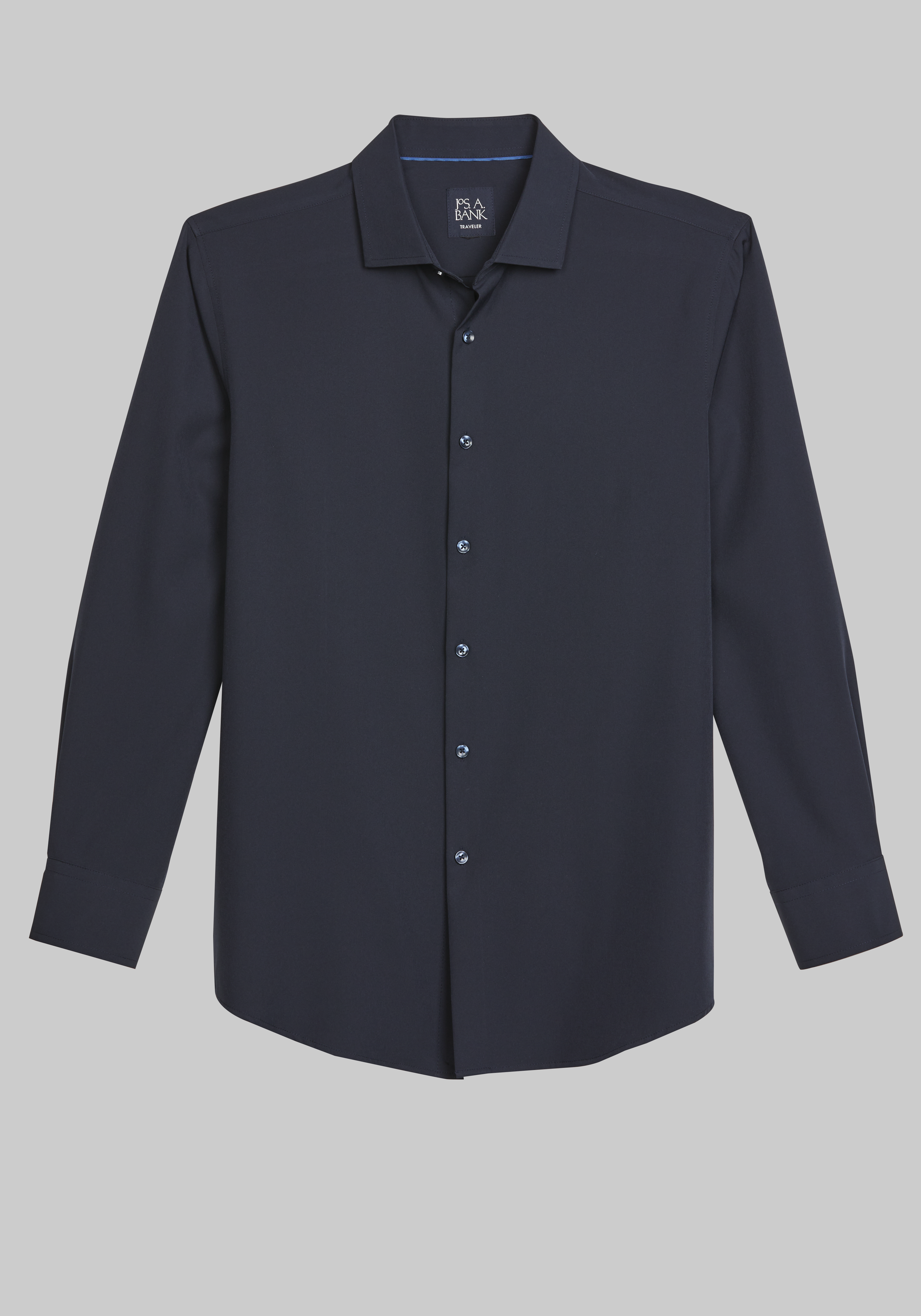 Men's Special Categories, Traveler&reg; COOL<i>MOTION</i> Tailored Fit 4 Way Stretch Long Sleeve Button Up Shirt - Jos A Bank