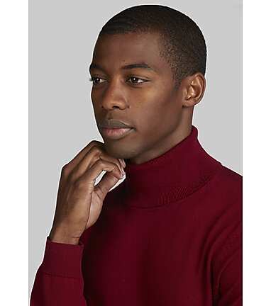 Merino wool turtleneck on sale sweater