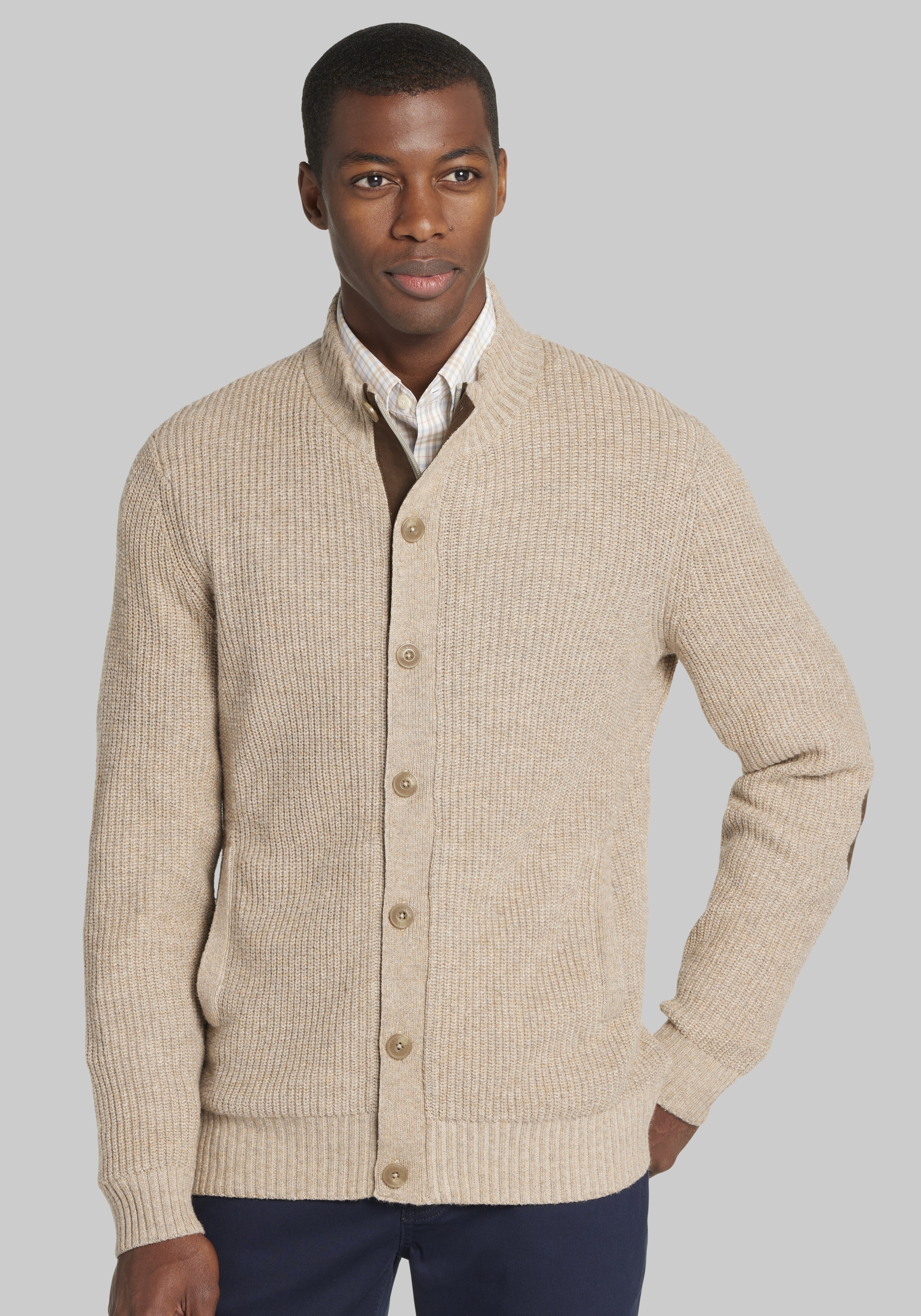 Men's button 2024 down sweaters sale