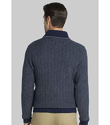 Jos. A. Bank Tailored Fit Herringbone Shawl Collar Sweater Big Tall CLEARANCE