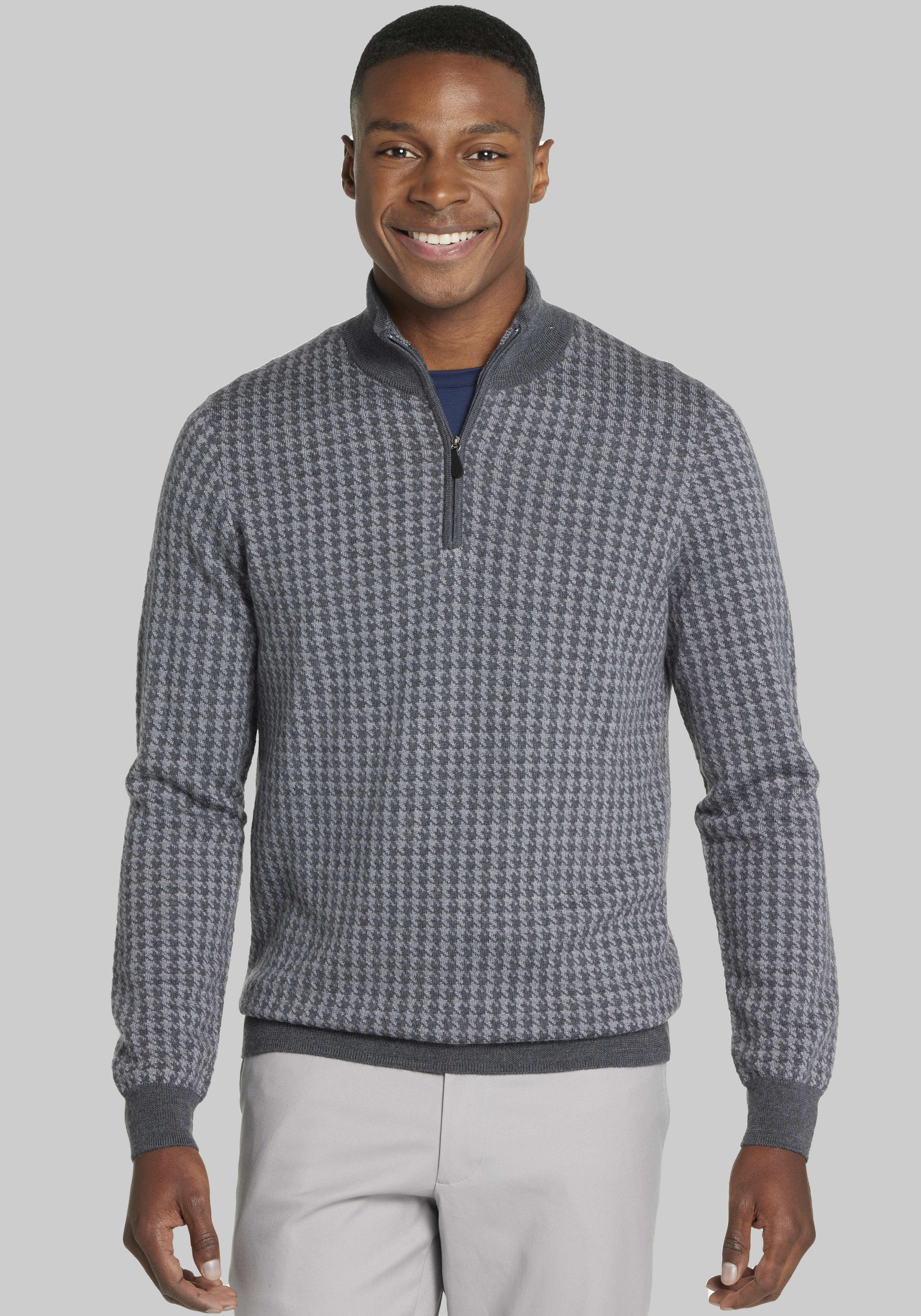 Jyeity Office Essentials quarter zip sweater men Black Size M(US:6