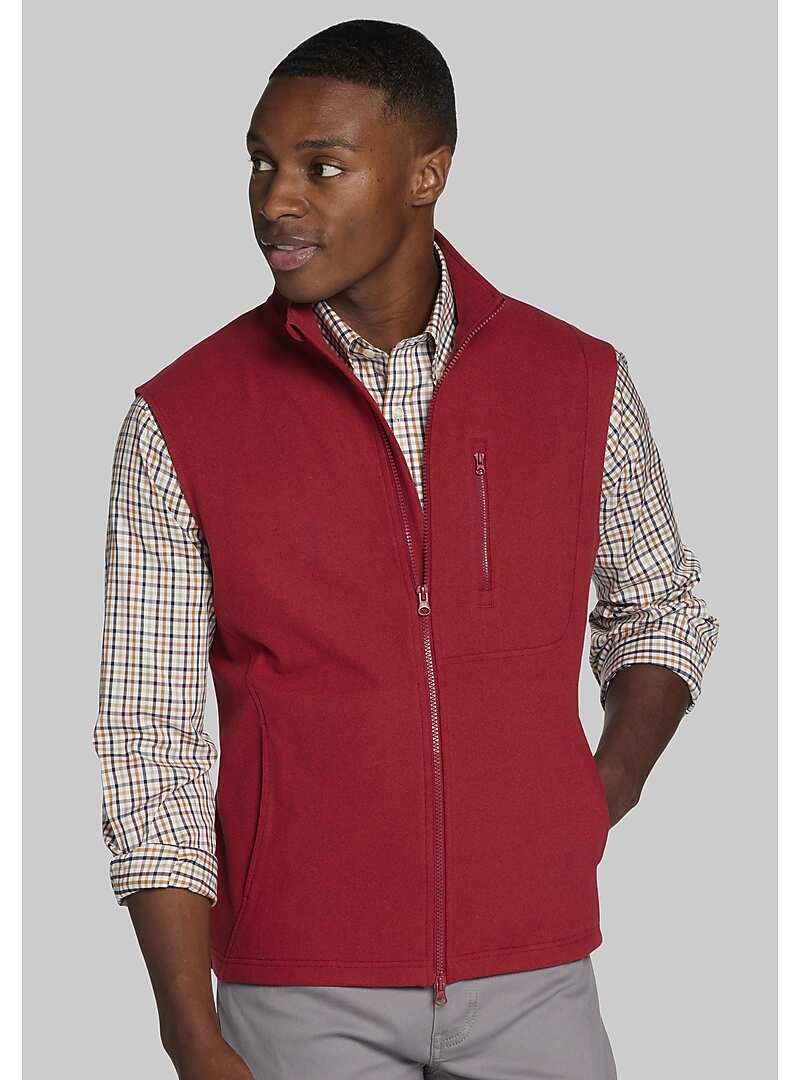 Jos. A. Bank Tailored Fit Zip Front Vest CLEARANCE All Clearance